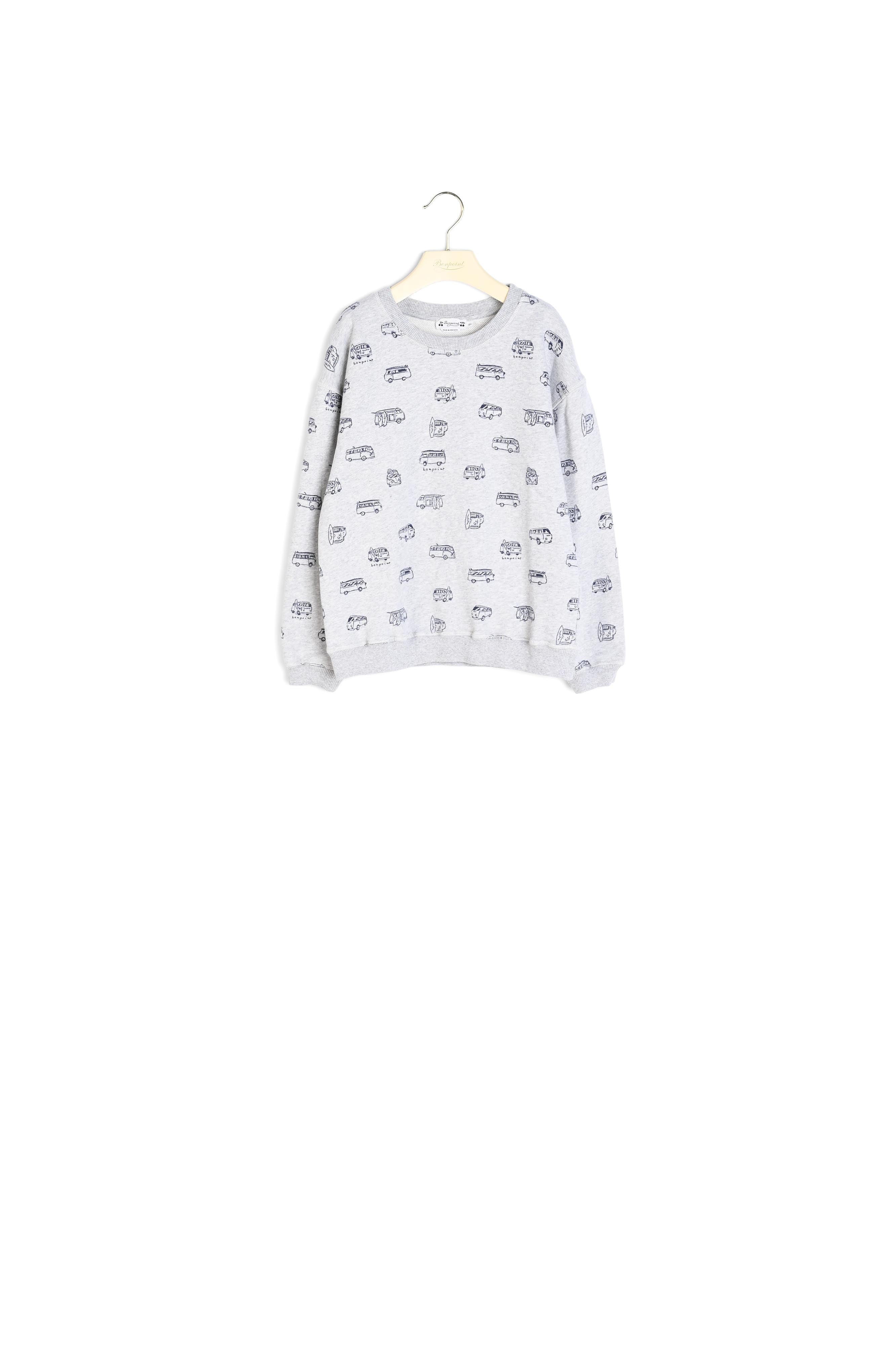 Sweat-shirt en molleton imprimé - Bonpoint vintage