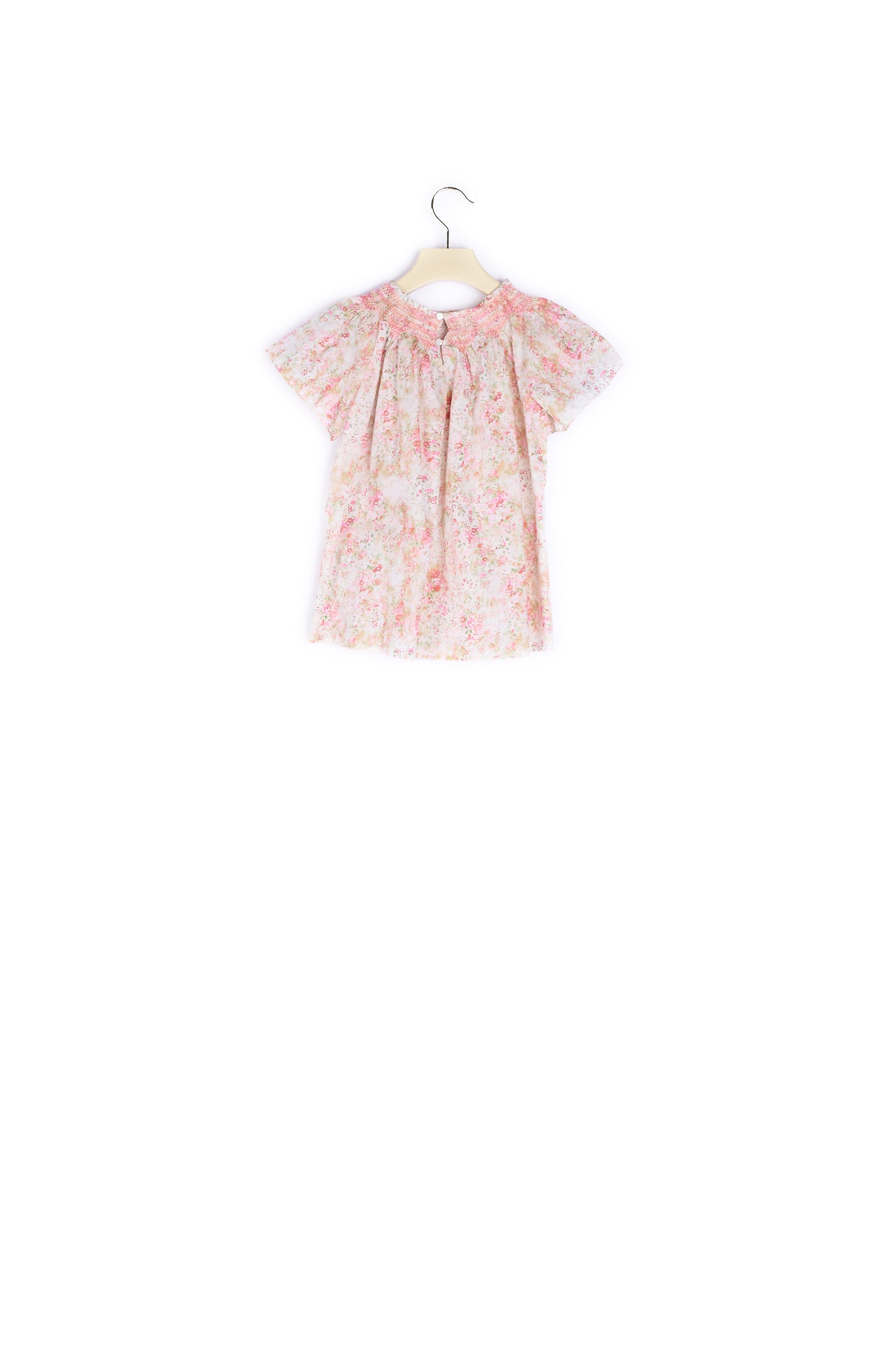Blouse manches courtes Nella imprimé Liberty - Bonpoint vintage