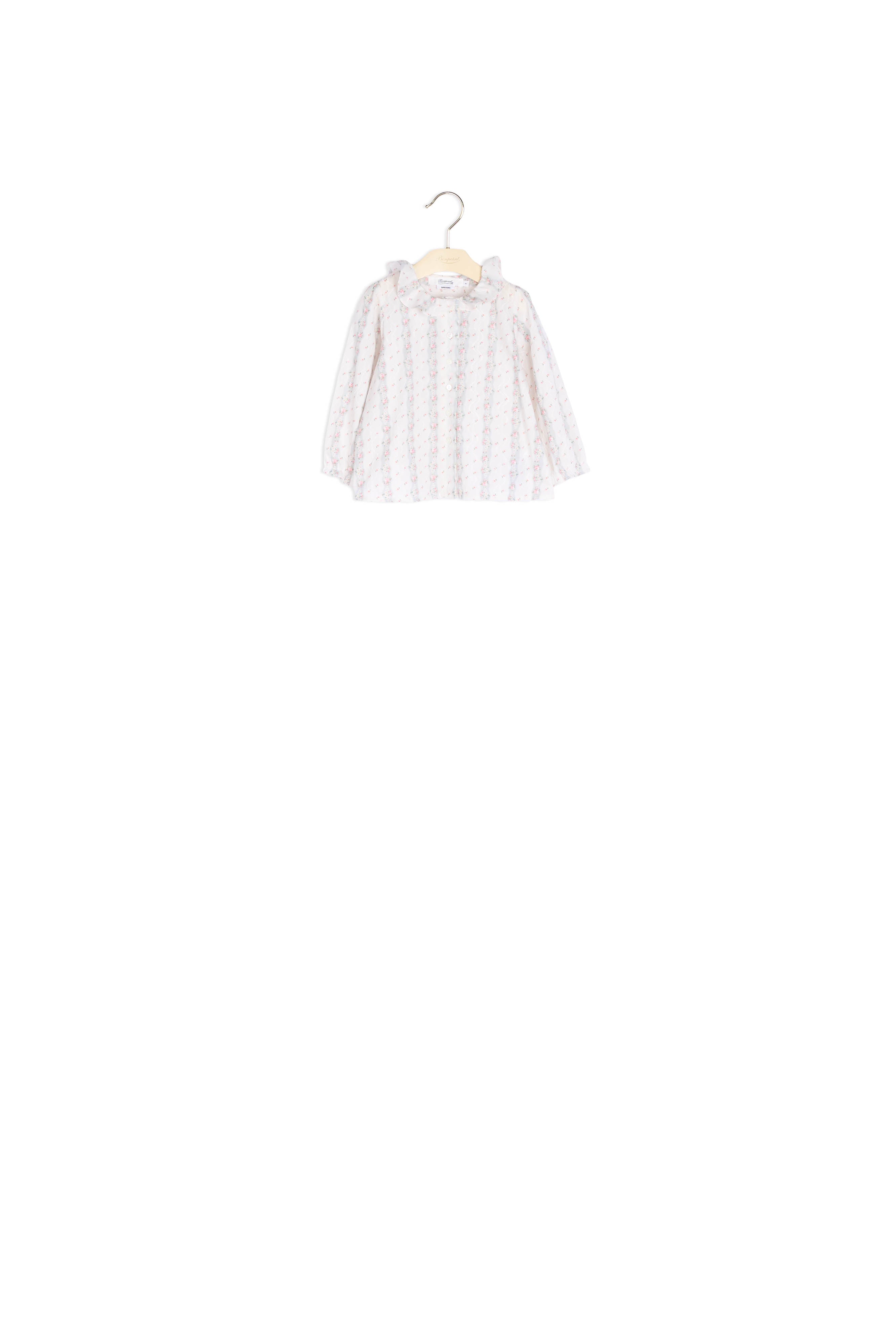 Blouse brodée et imprimée - Bonpoint vintage