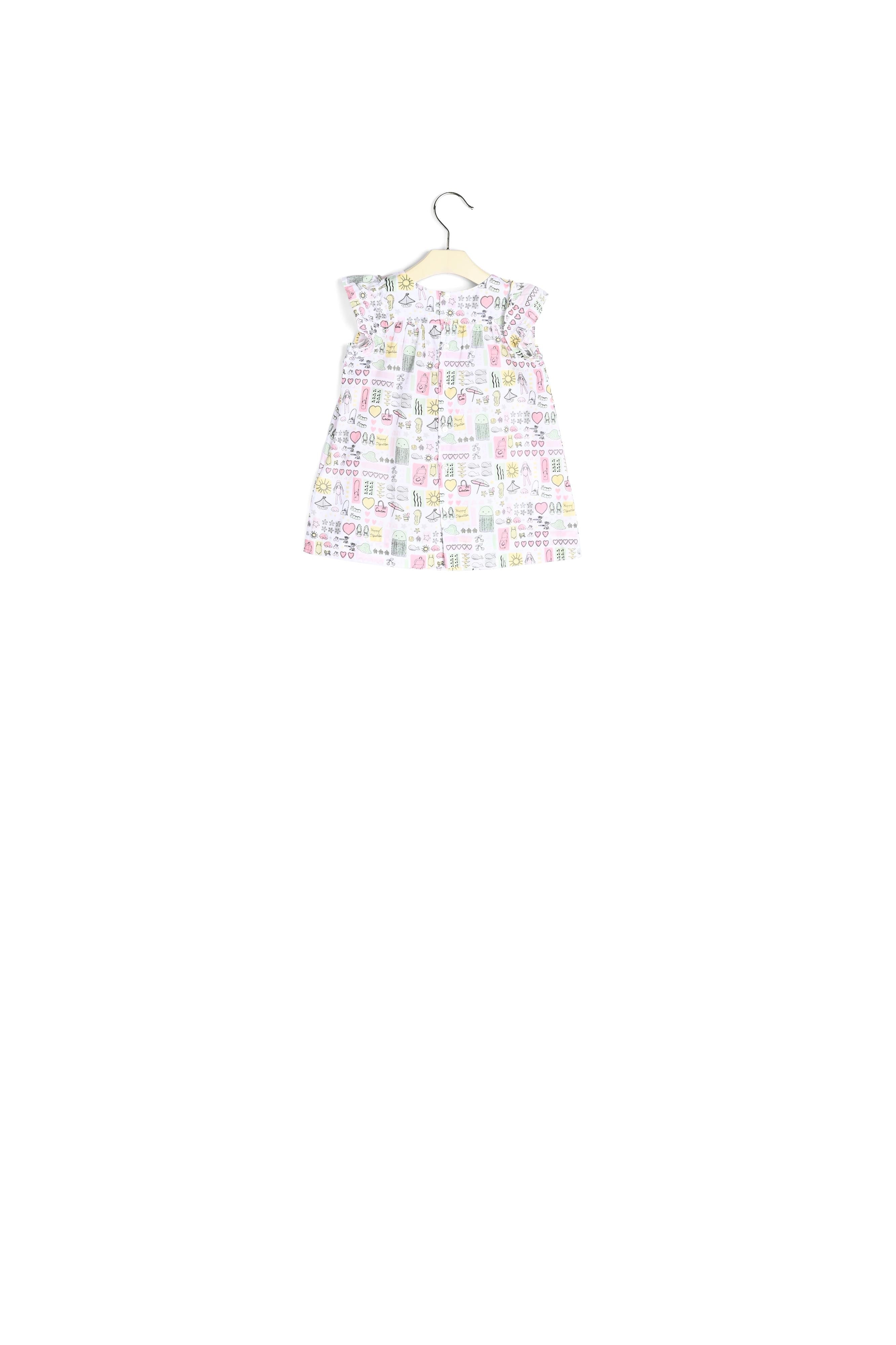 Robe en popeline imprimée - Bonpoint vintage