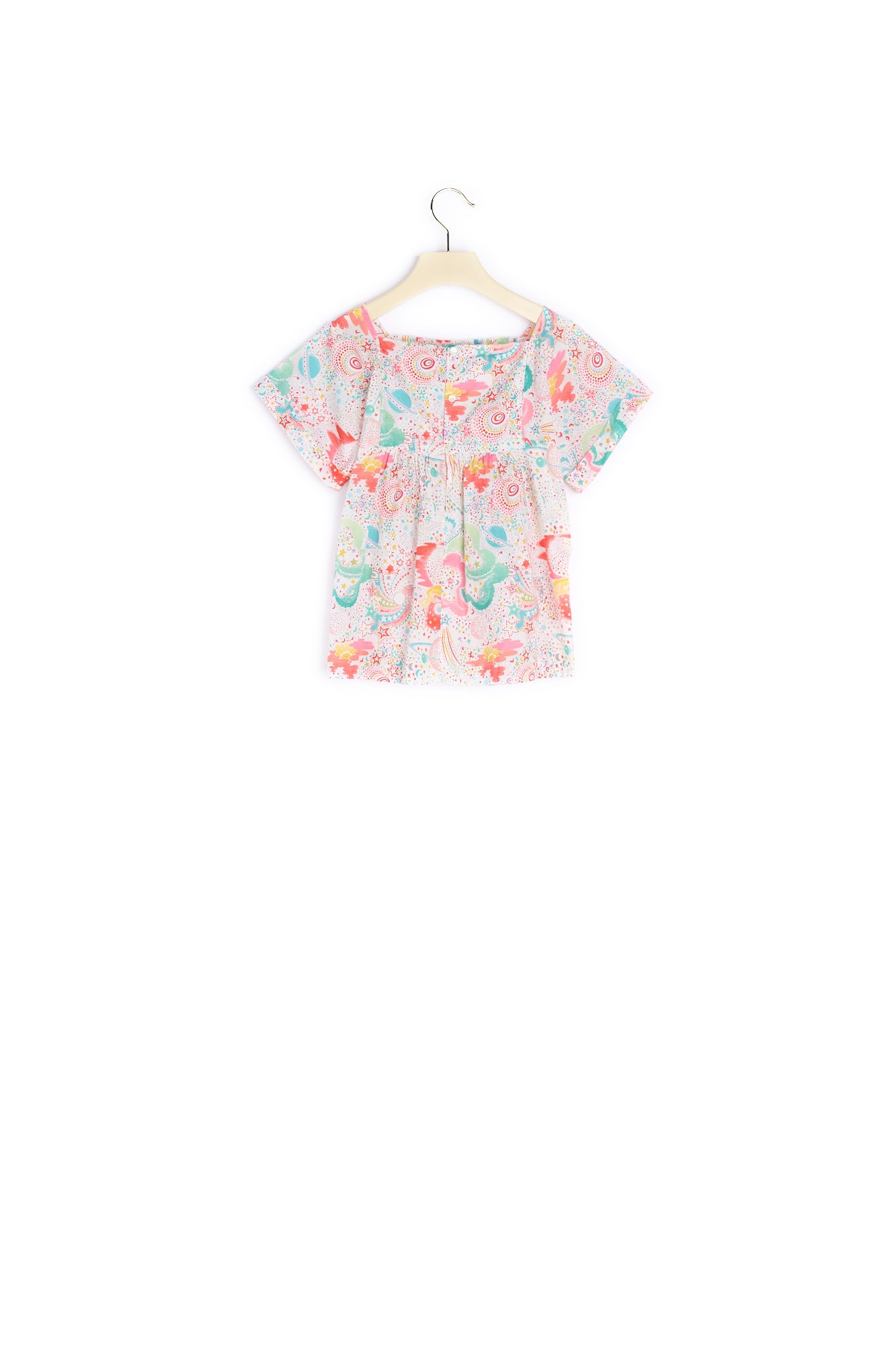 Blouse Pays à motif Liberty - Bonpoint vintage