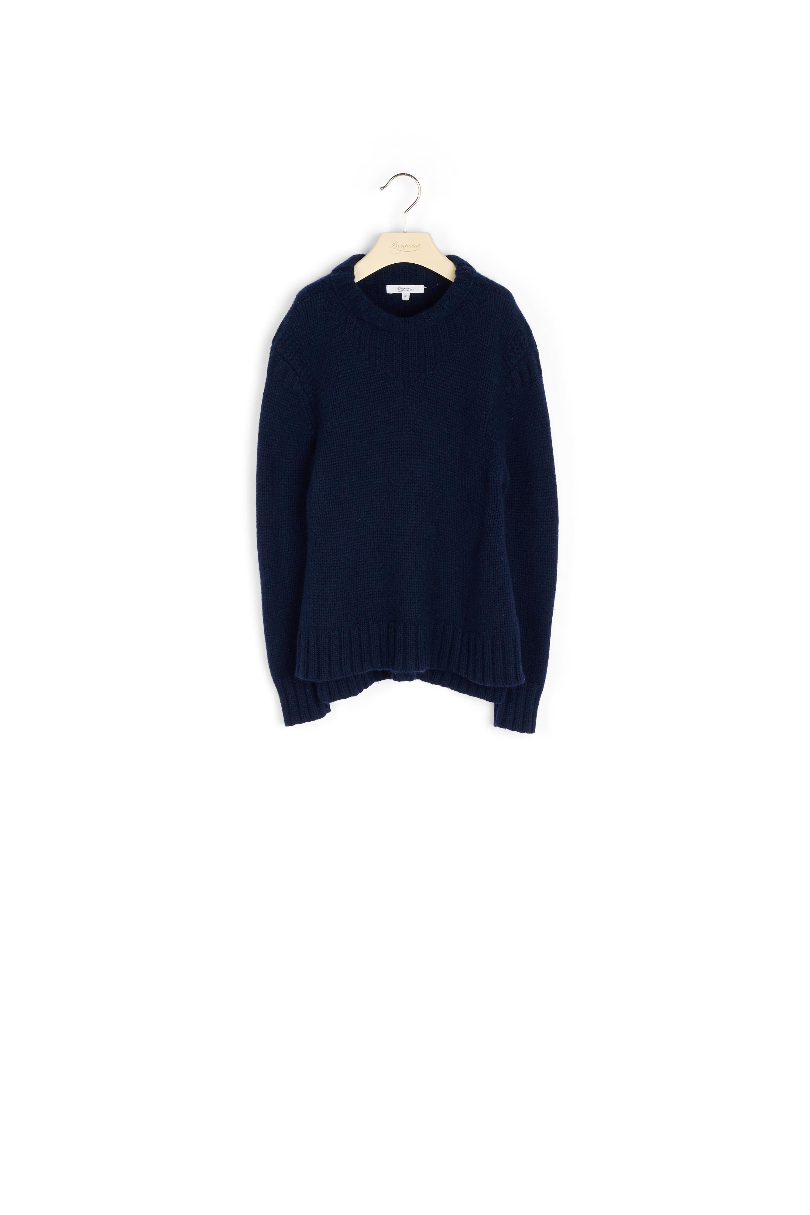 Pull en cachemire à col montant - Bonpoint vintage