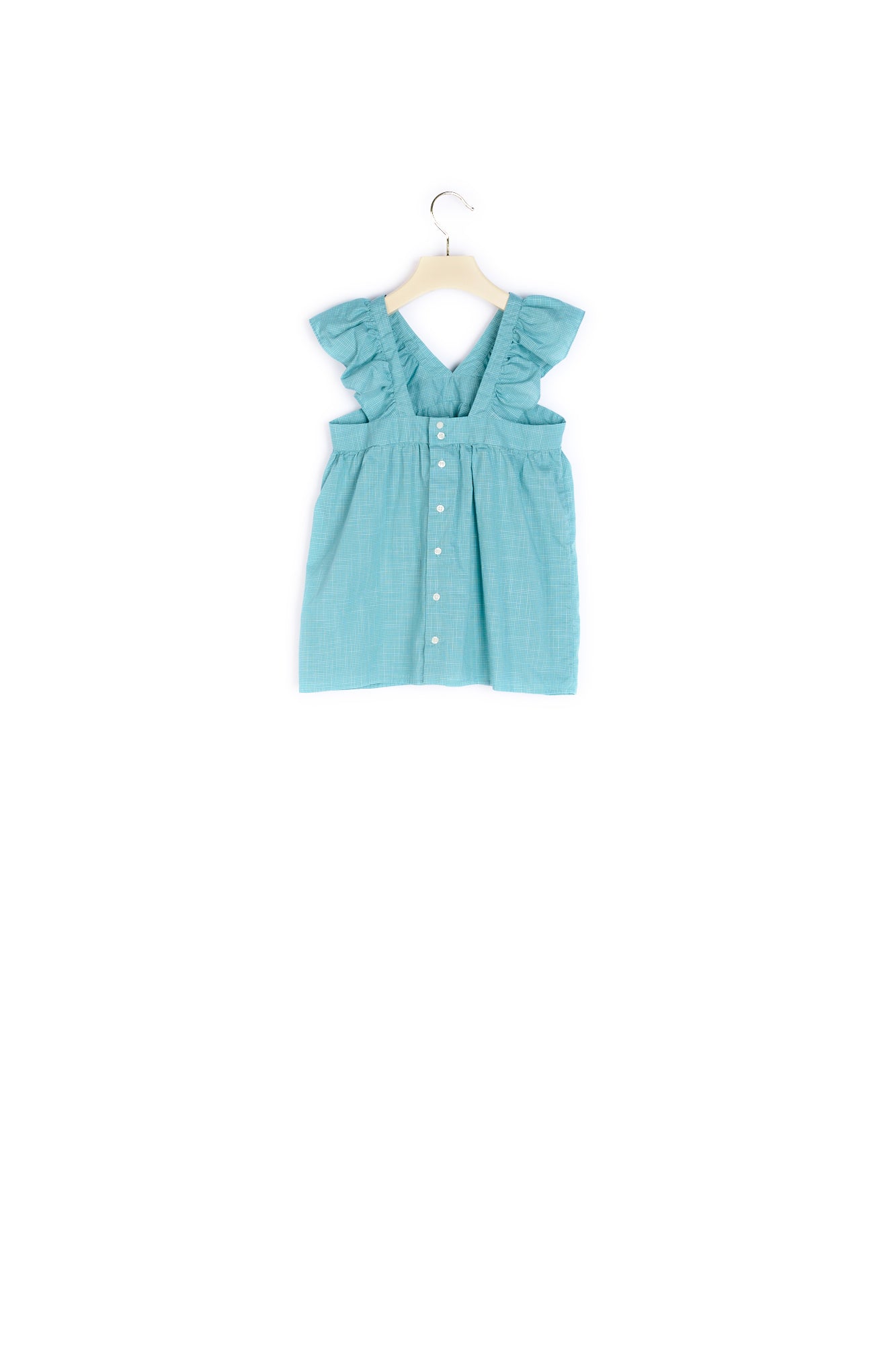 Blouse à bretelles volantées fille - Bonpoint vintage