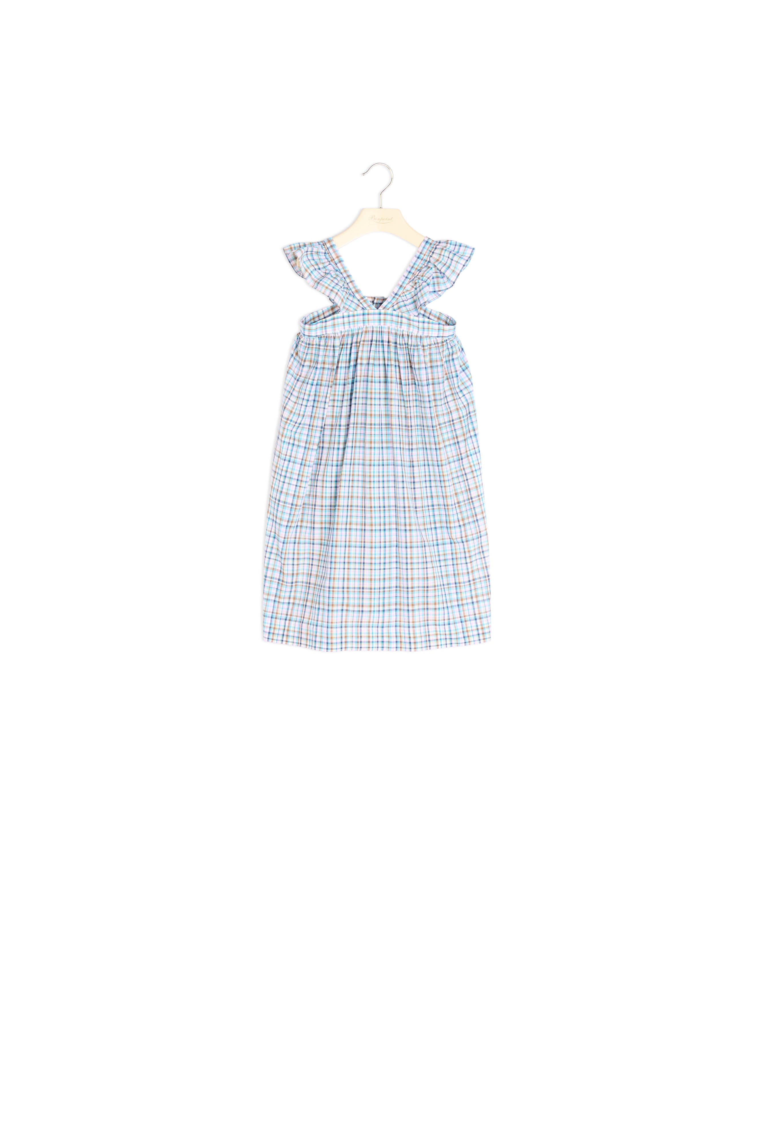 Robe à bretelles volantées - Bonpoint vintage