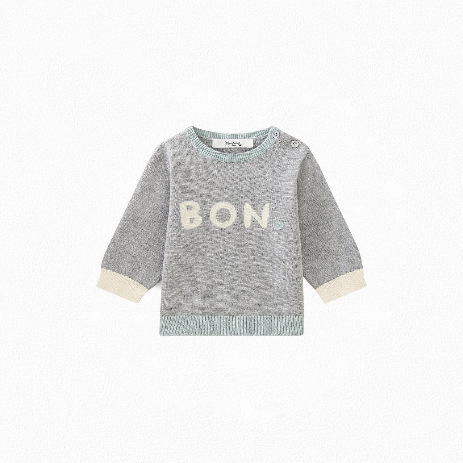 Pull en coton intarsia bébé - Bonpoint vintage