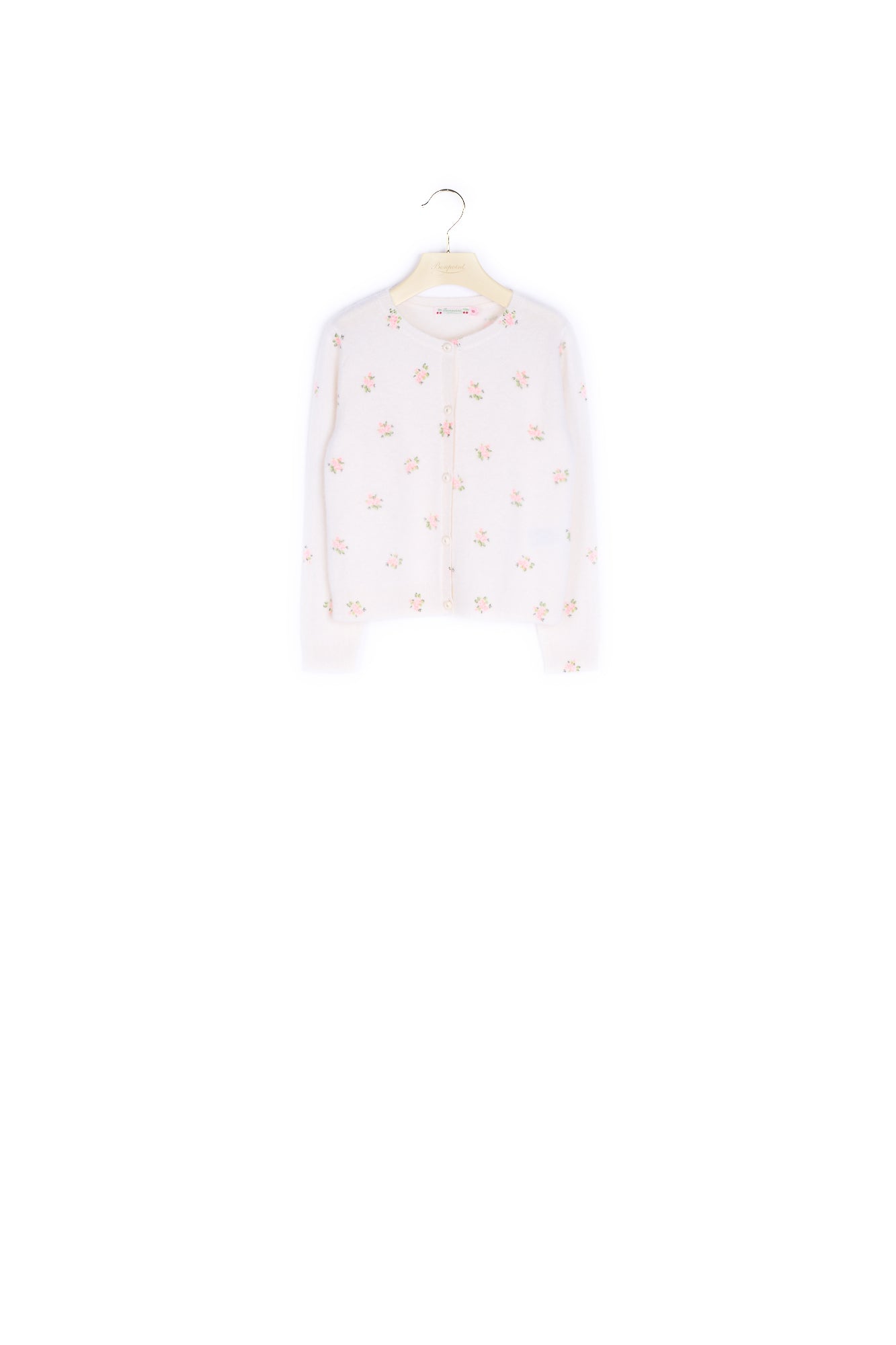 Cardigan en cachemire imprimé fille - Bonpoint vintage