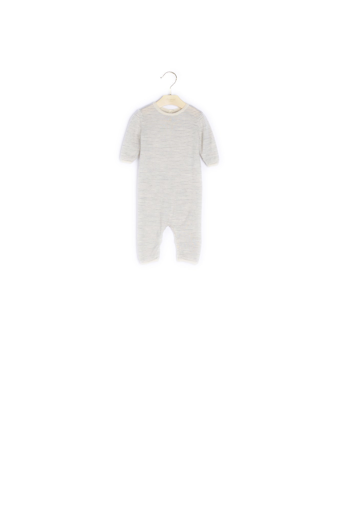 Combinaison en laine rayée bébé - Bonpoint vintage
