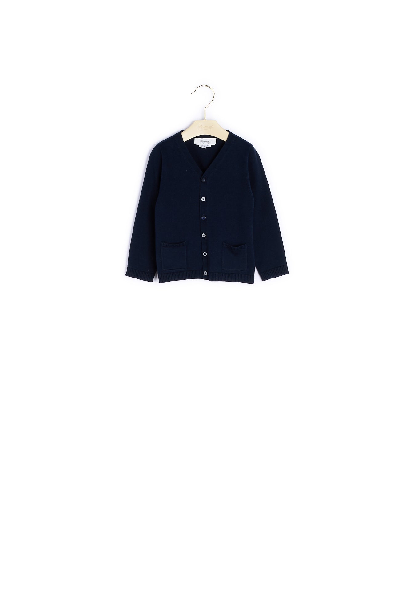 Cardigan col V à poches - Bonpoint vintage