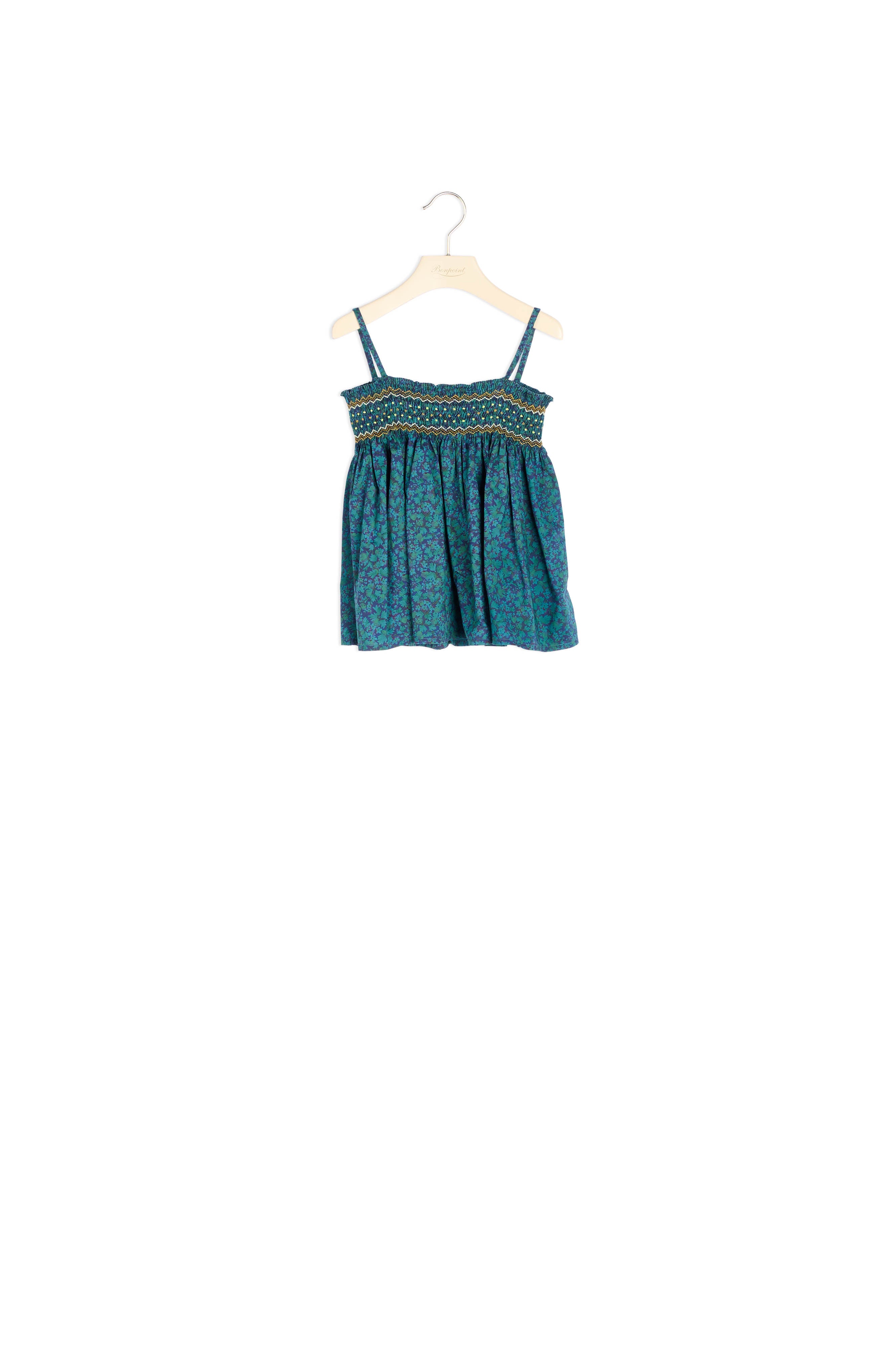 Blouse en coton Liberty surteint - Bonpoint vintage
