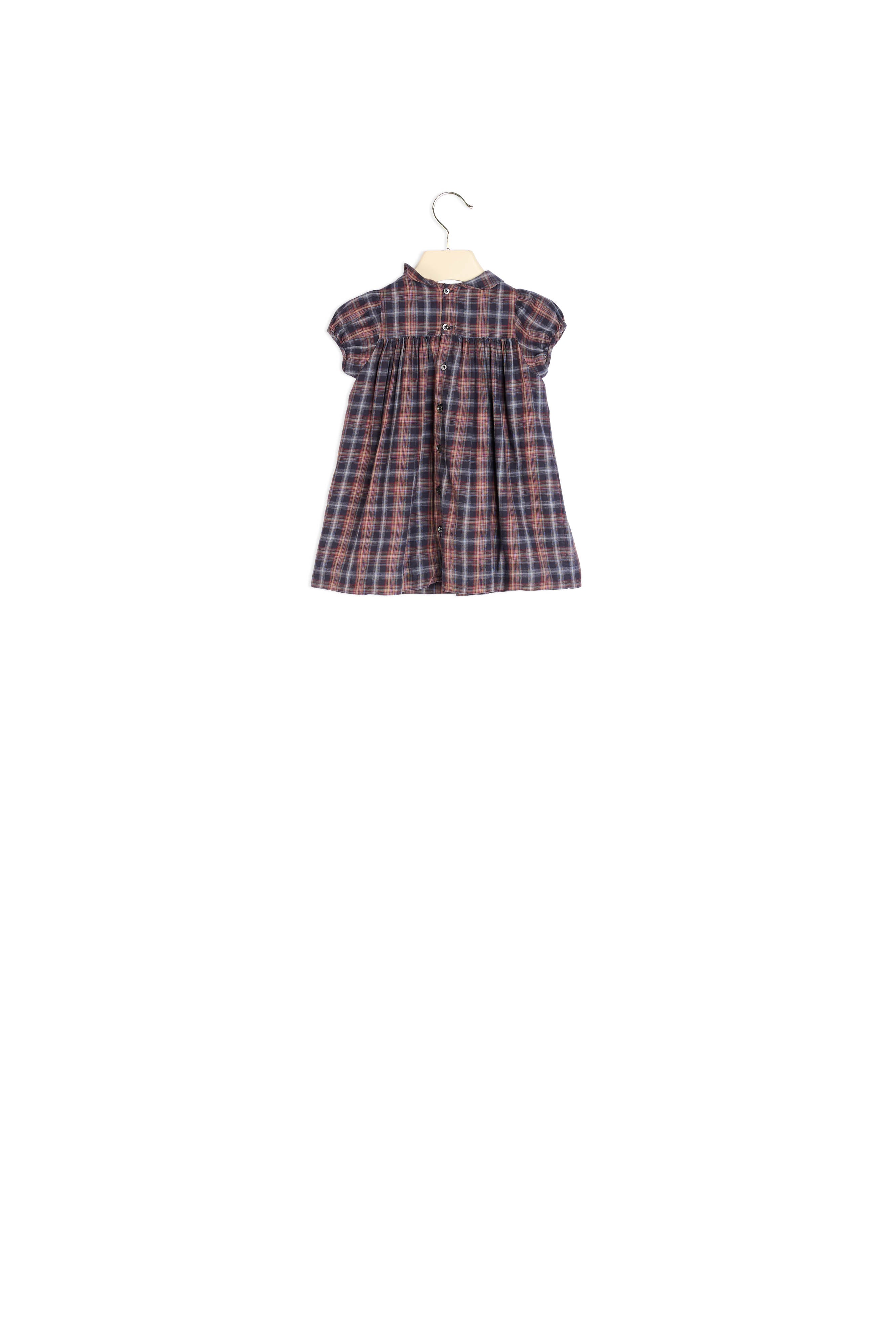 Robe smockée en coton émerisé - Bonpoint vintage