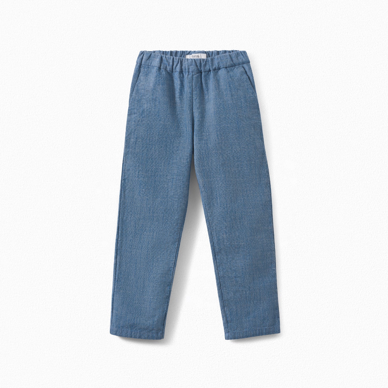 Pantalon en coton chambray fille - Bonpoint vintage
