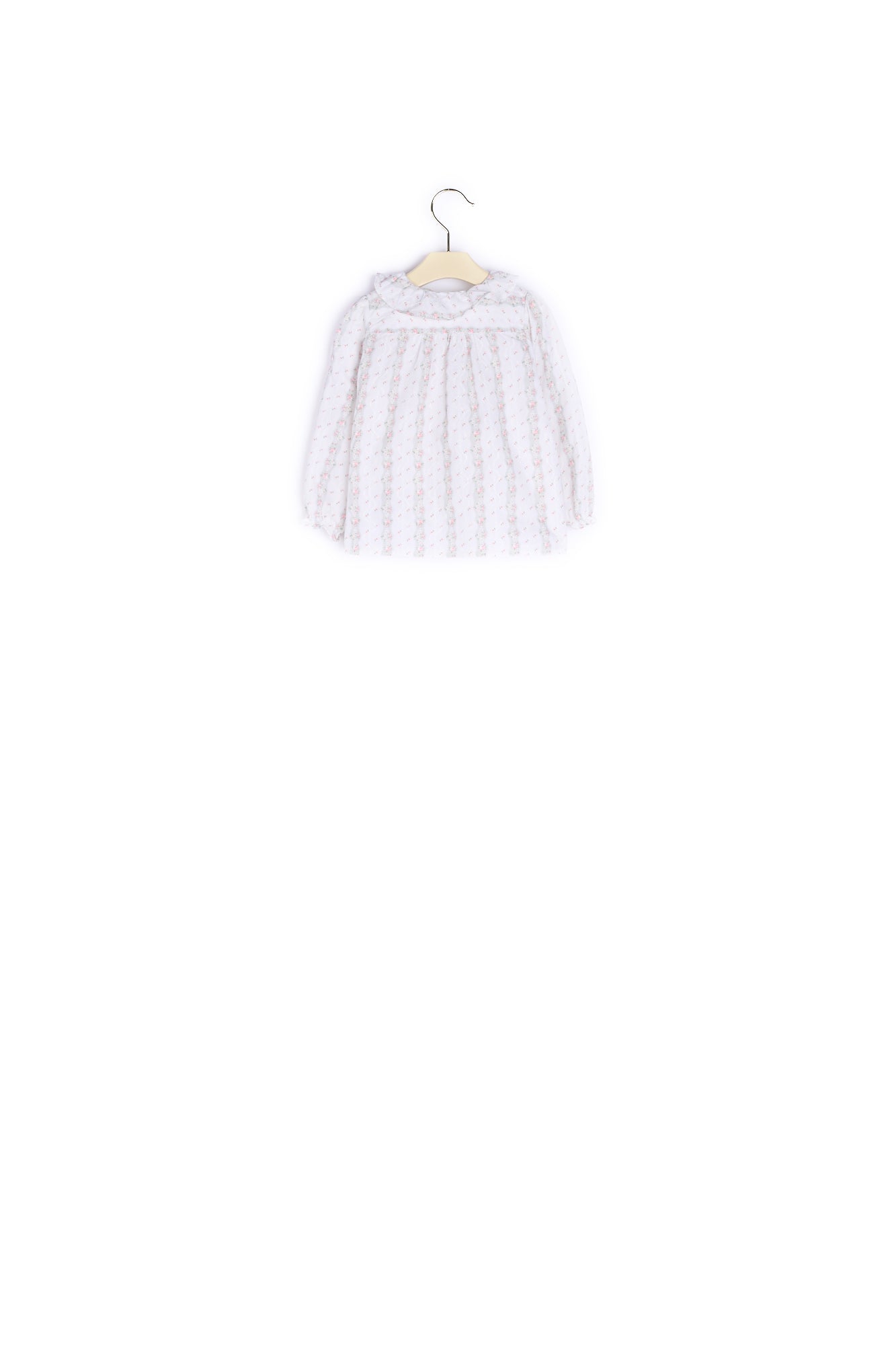 Blouse brodée et imprimée bébé - Bonpoint vintage