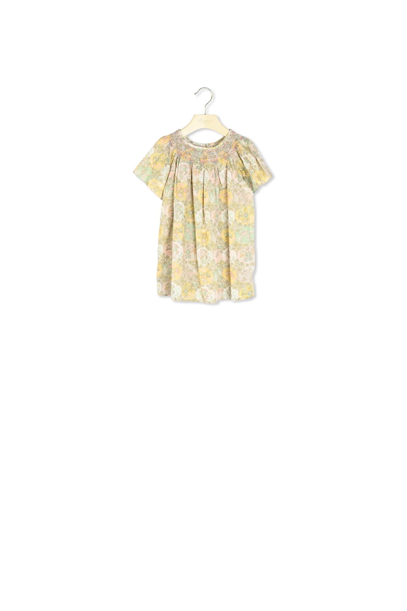 Blouse smockée tissu Liberty exclusif - Bonpoint vintage