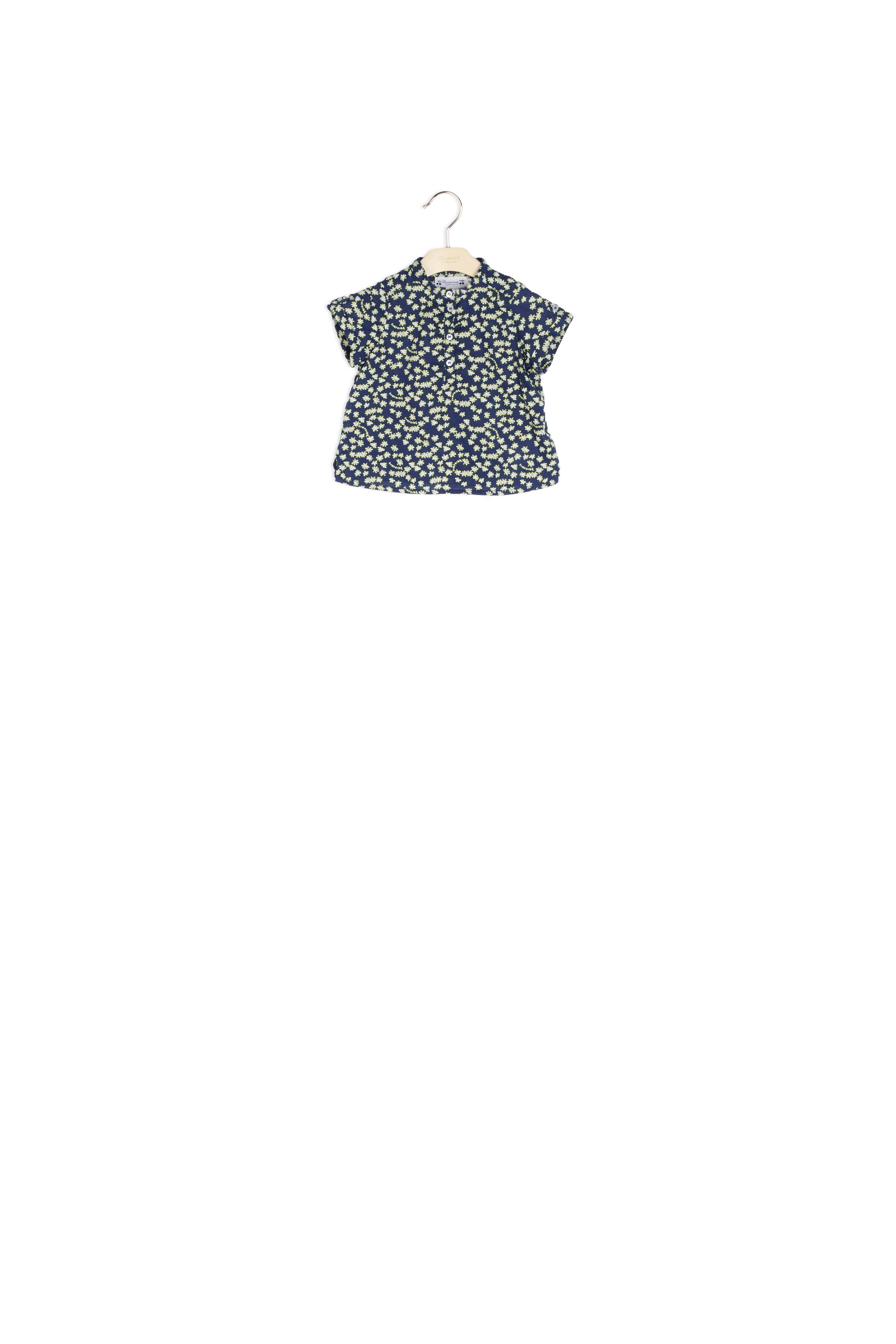 Chemise en coton imprimé - Bonpoint vintage