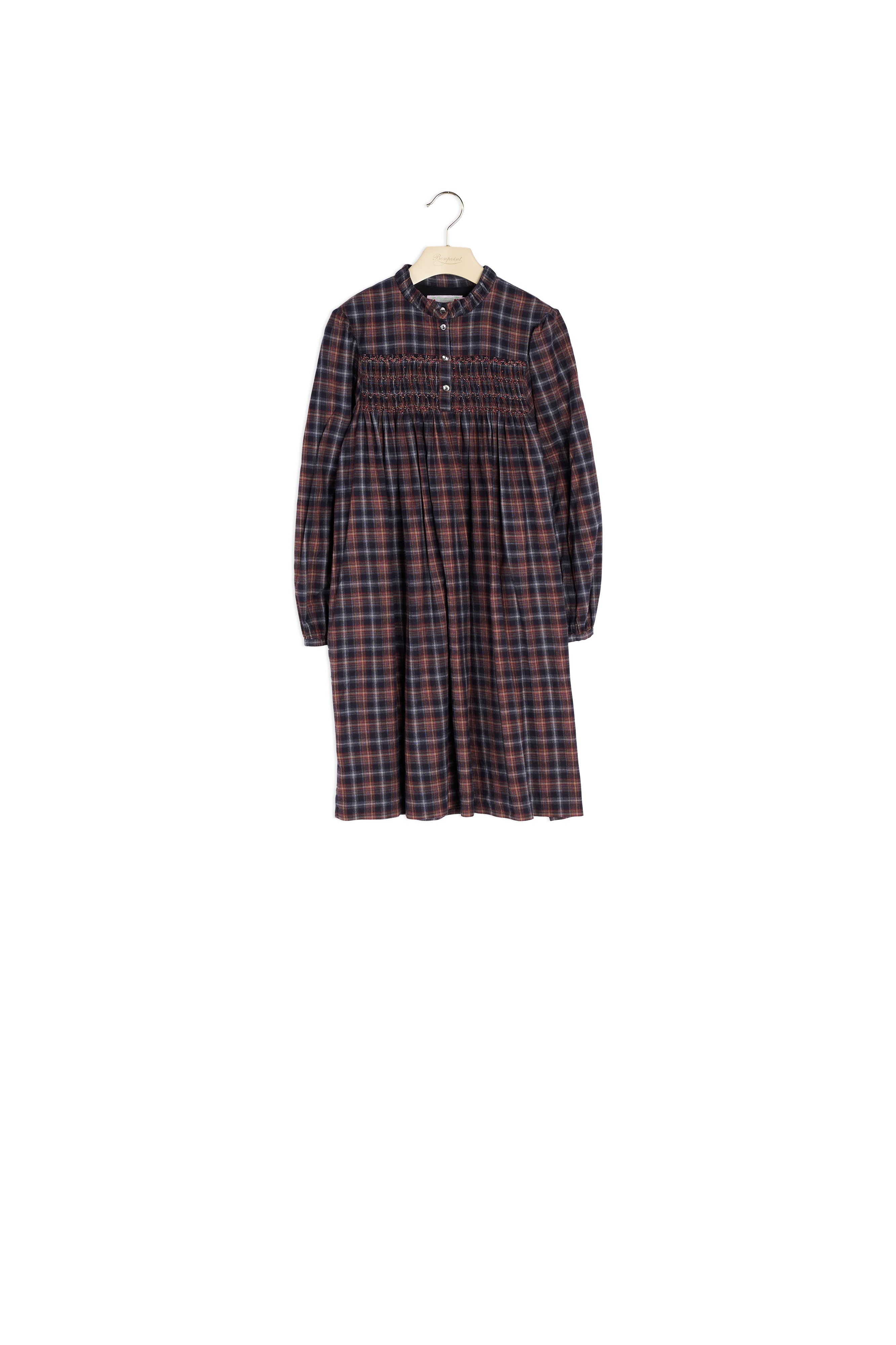 Robe smockée à carreaux - Bonpoint vintage