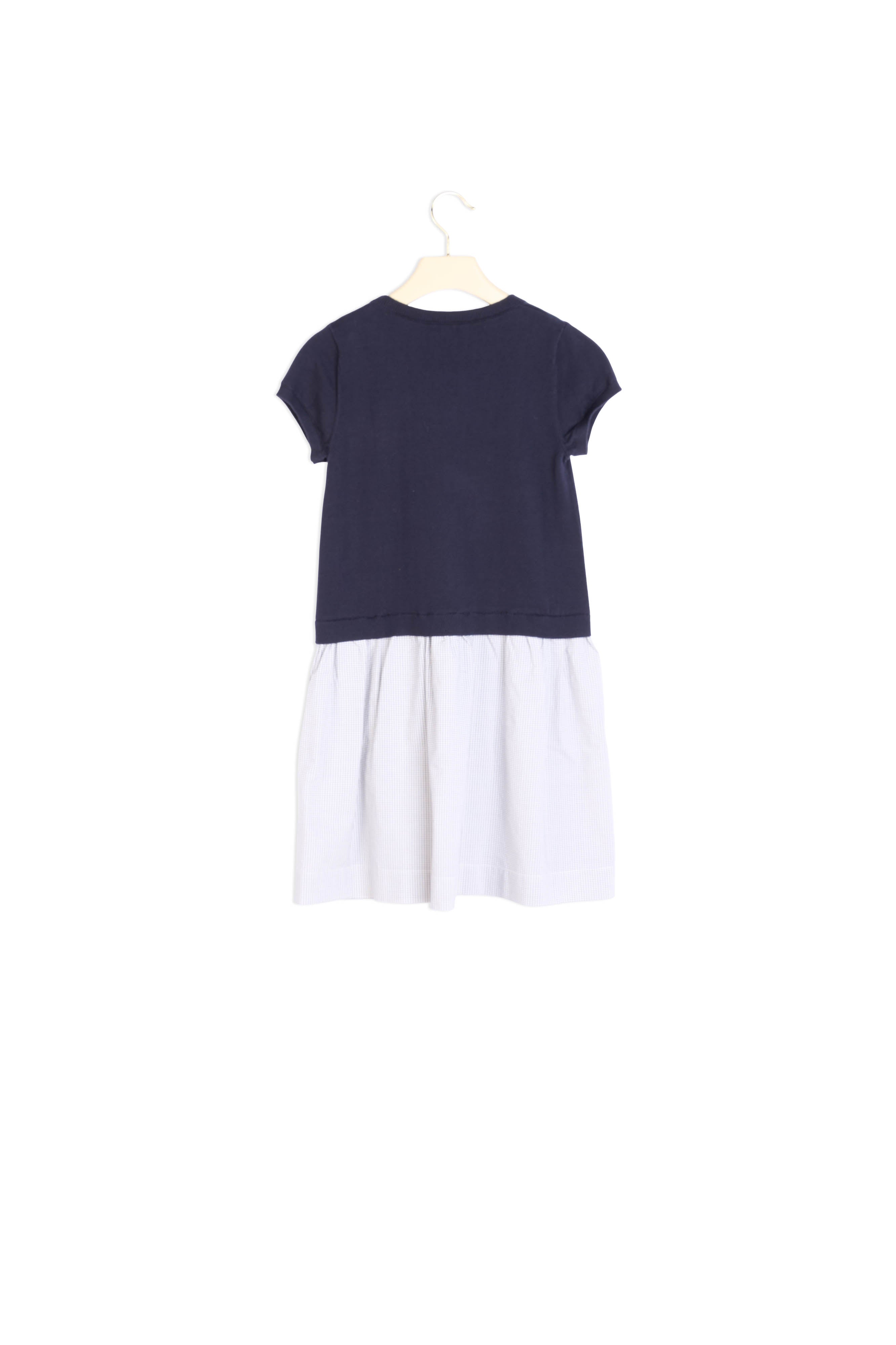 Robe bimatière fille - Bonpoint vintage