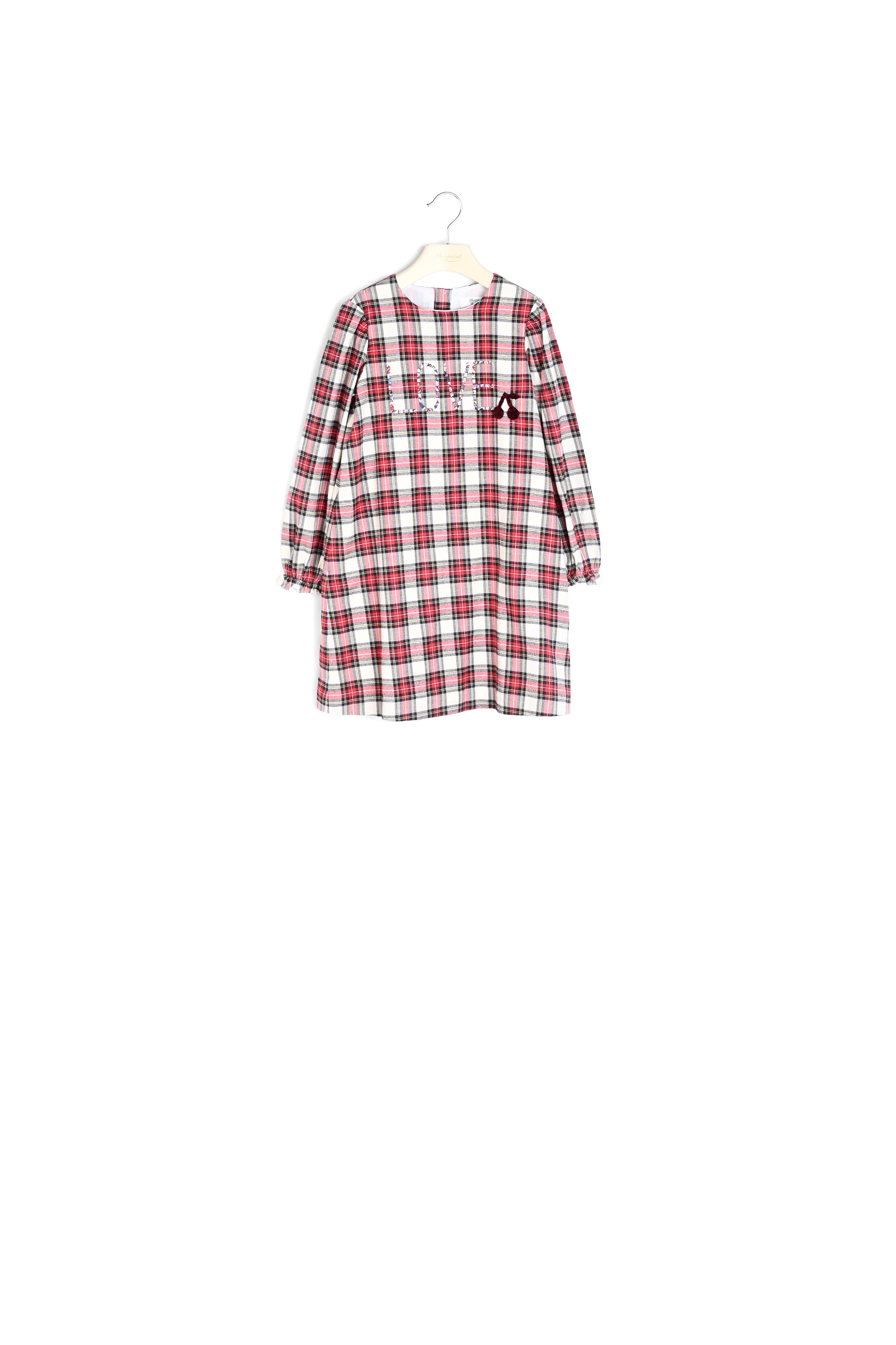 Robe en twill brodé - Bonpoint vintage