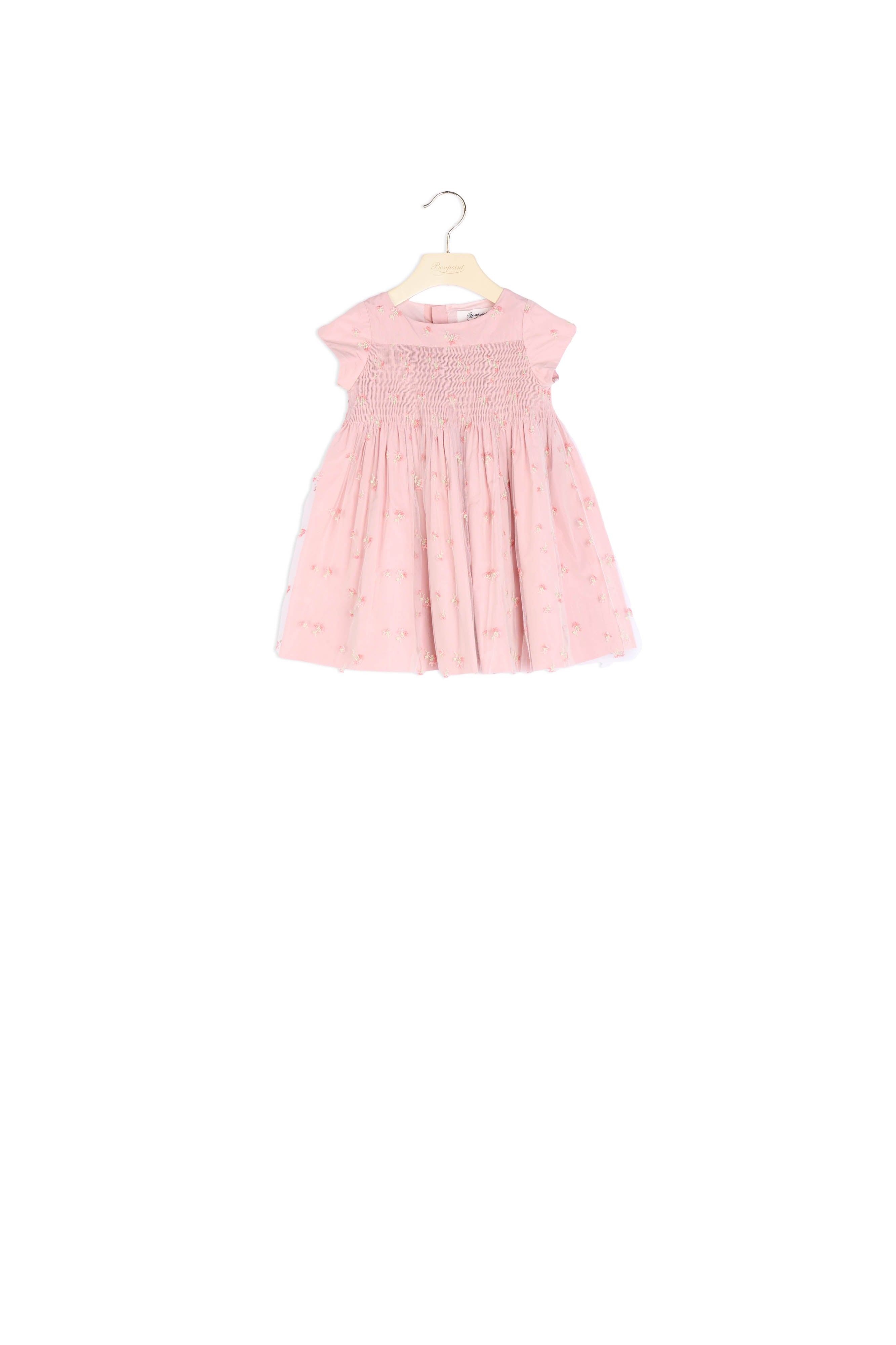 Robe Couture Duchesse fille rose - Bonpoint vintage