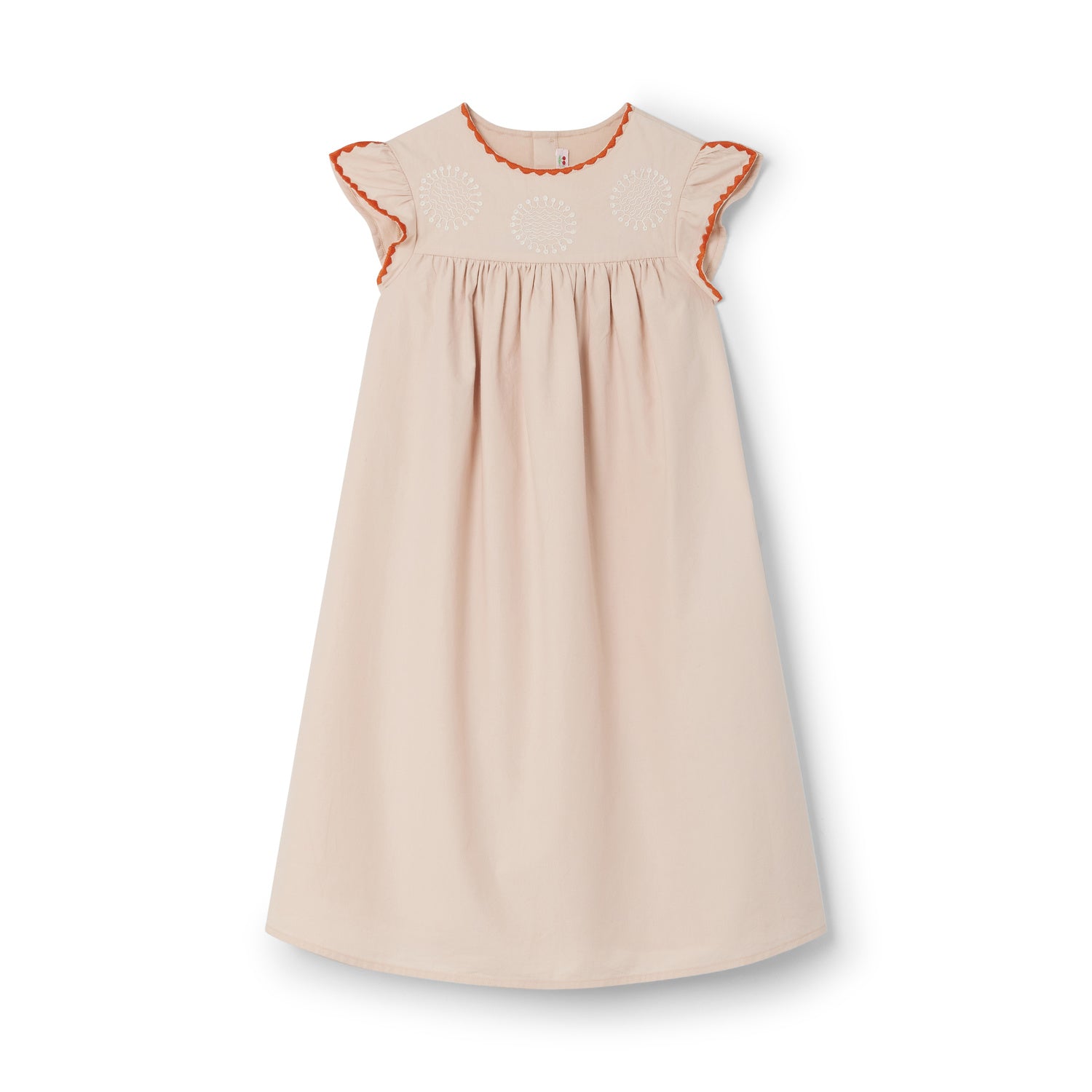 Robe en popeline brodée - Bonpoint vintage