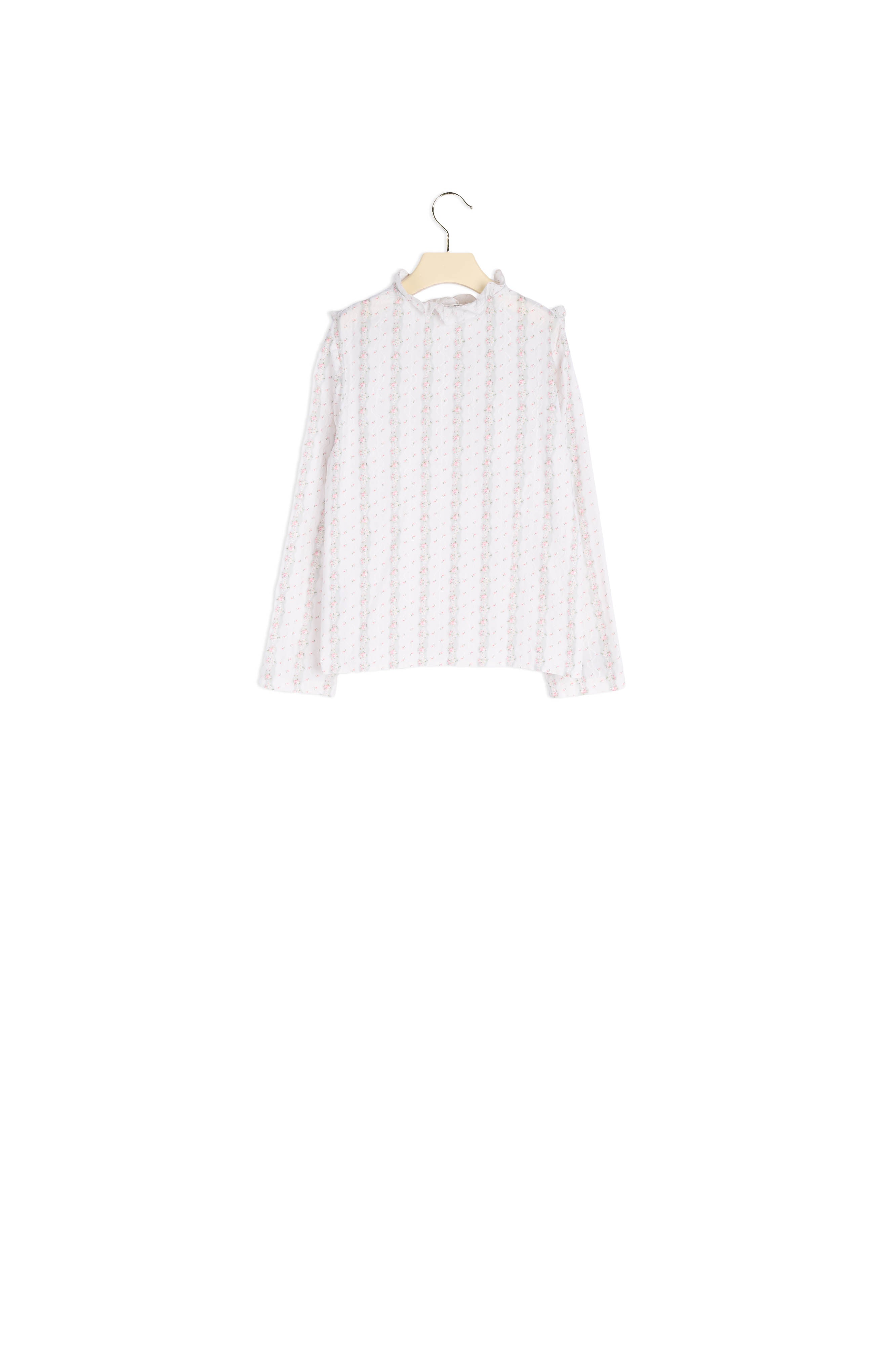 Chemise en popeline brodée - Bonpoint vintage