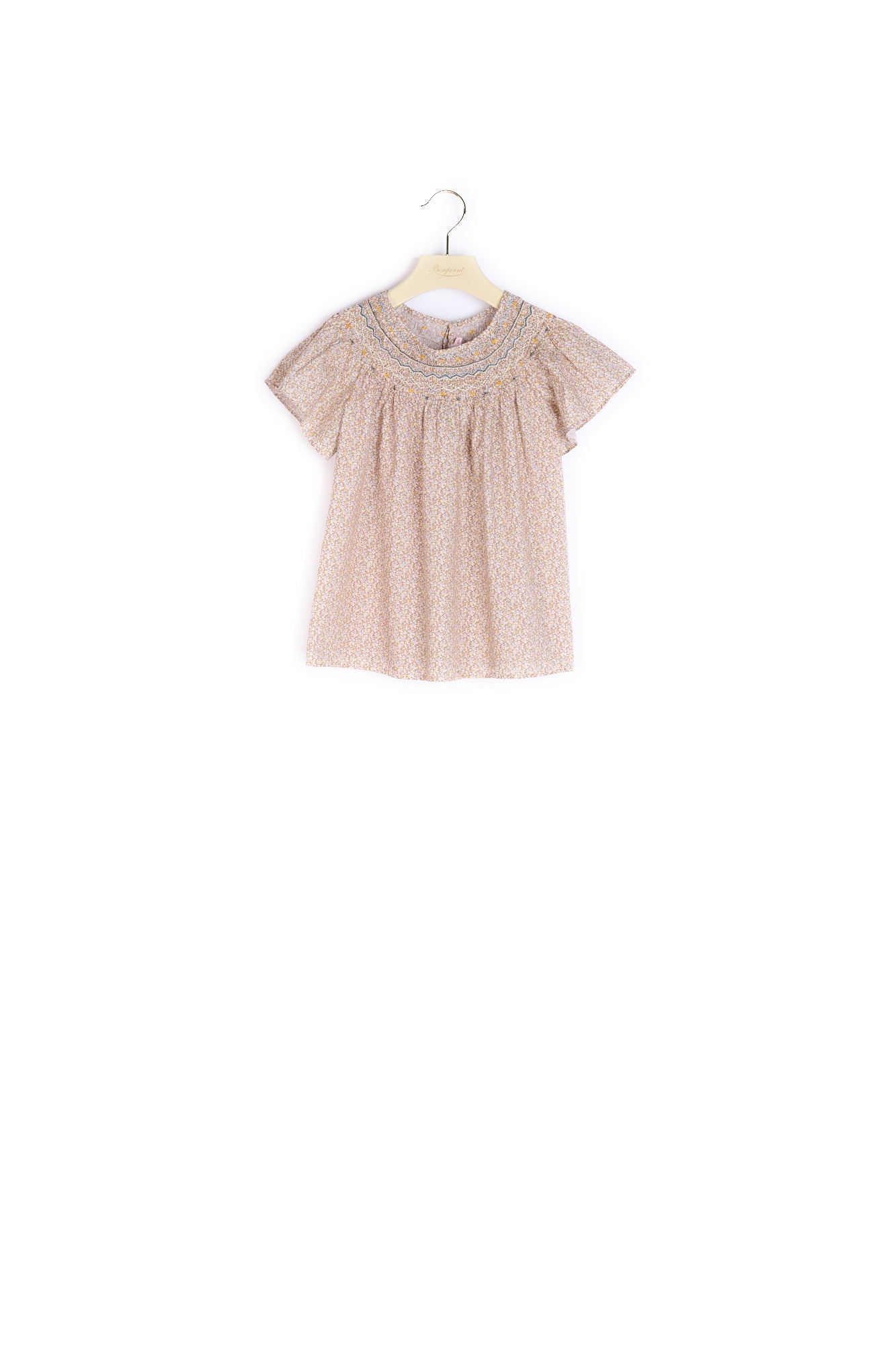 Blouse en coton Liberty bio fille - Bonpoint vintage