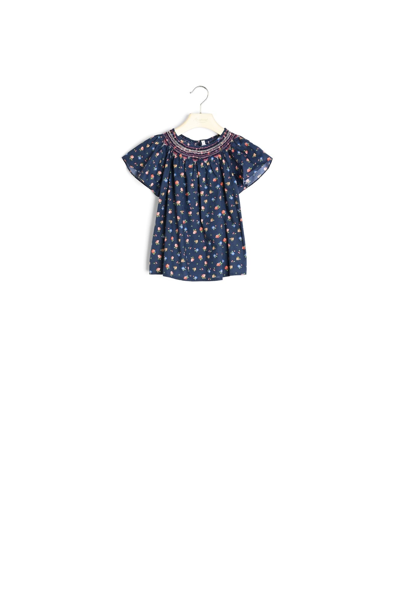Blouse smockée tissu Liberty exclusif - Bonpoint vintage