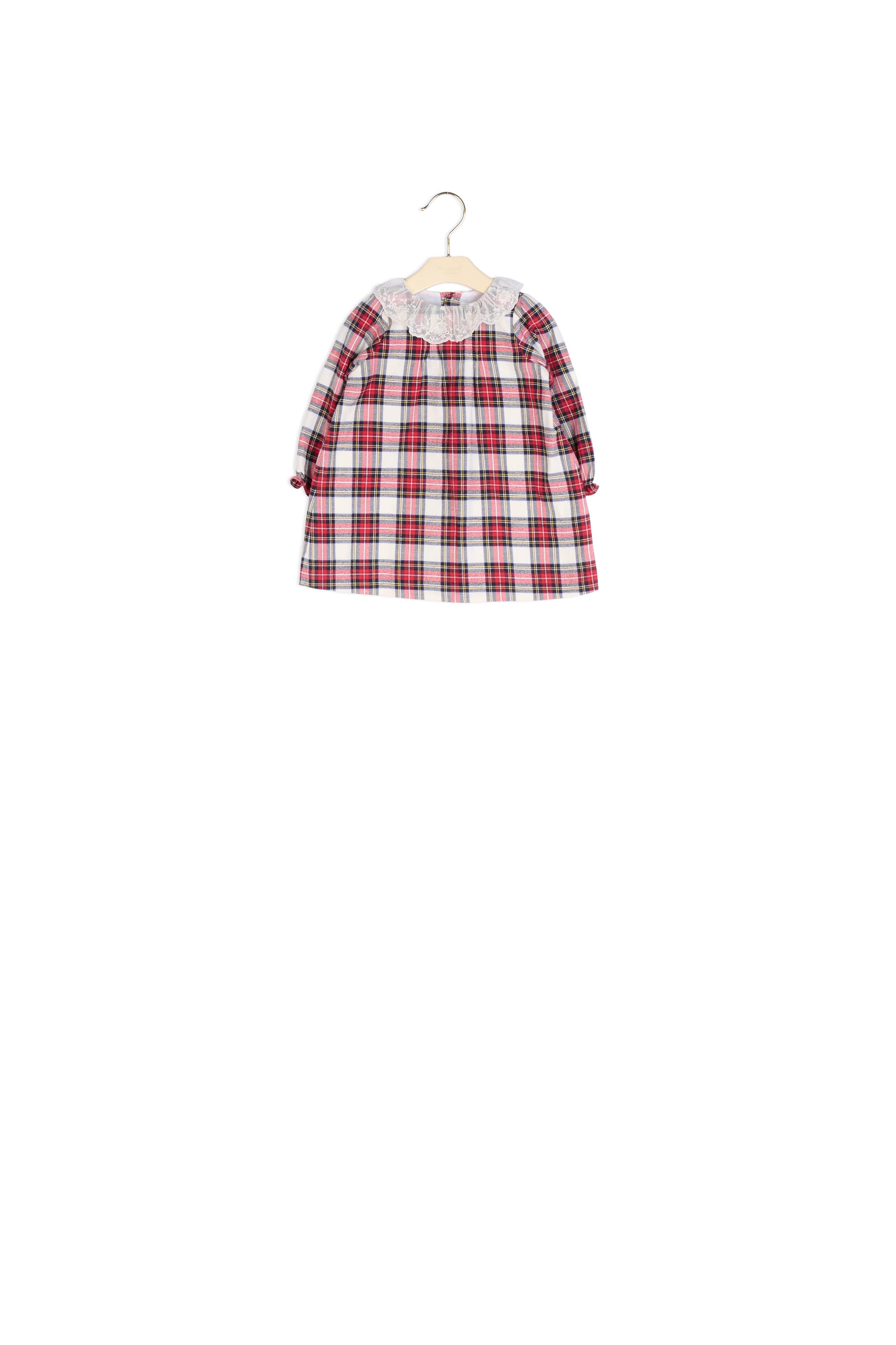 Robe en tissu écossais bébé écossais - Bonpoint vintage