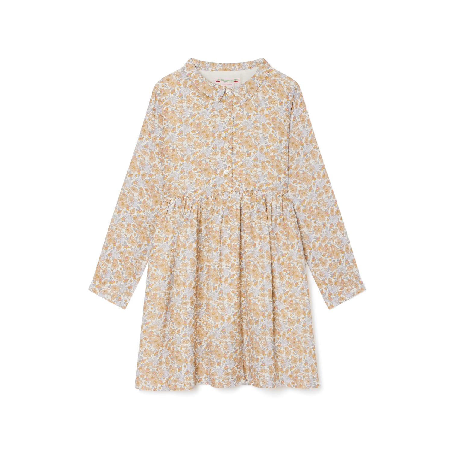 Robe fluide à manches longues fille - Bonpoint vintage