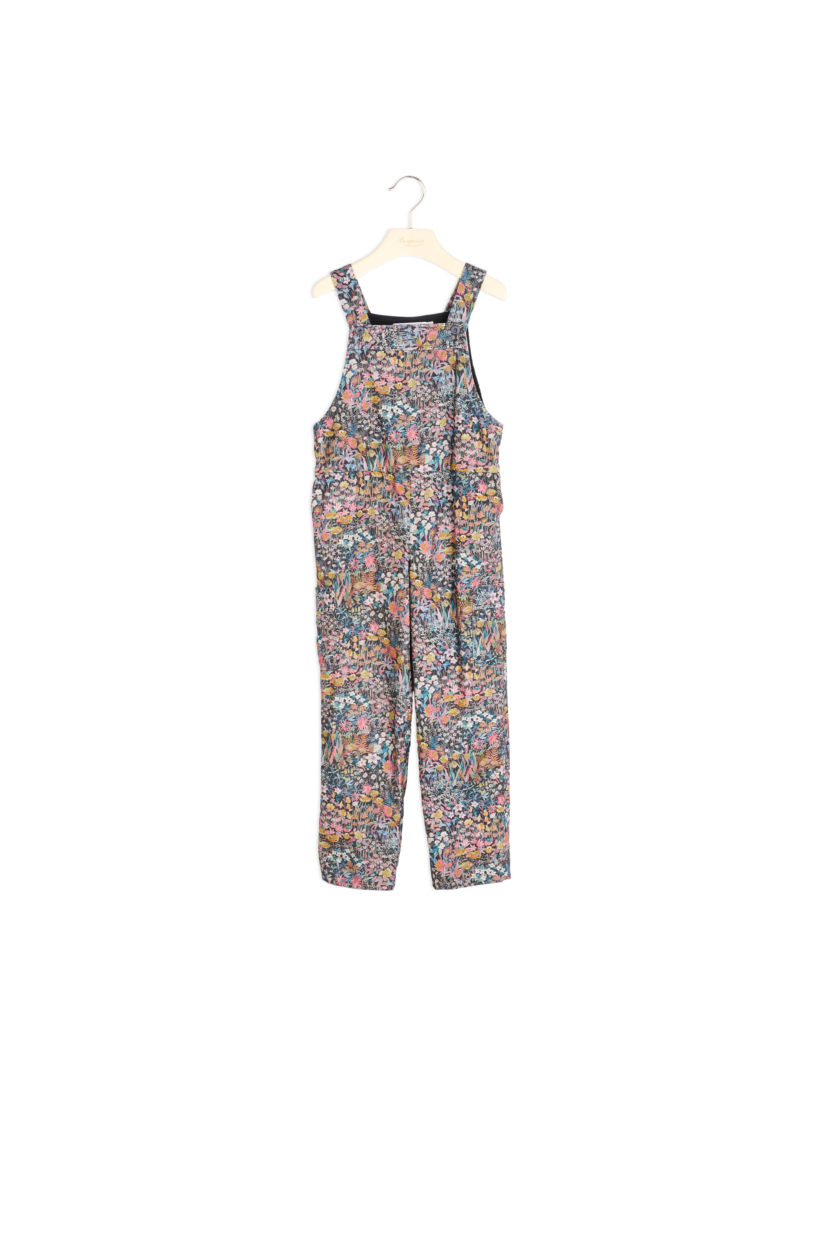 Salopette en tissu liberty velours - Bonpoint vintage
