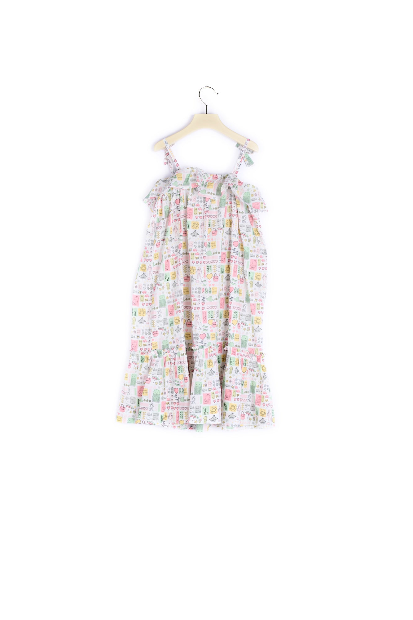 Robe en popeline imprimée fille - Bonpoint vintage