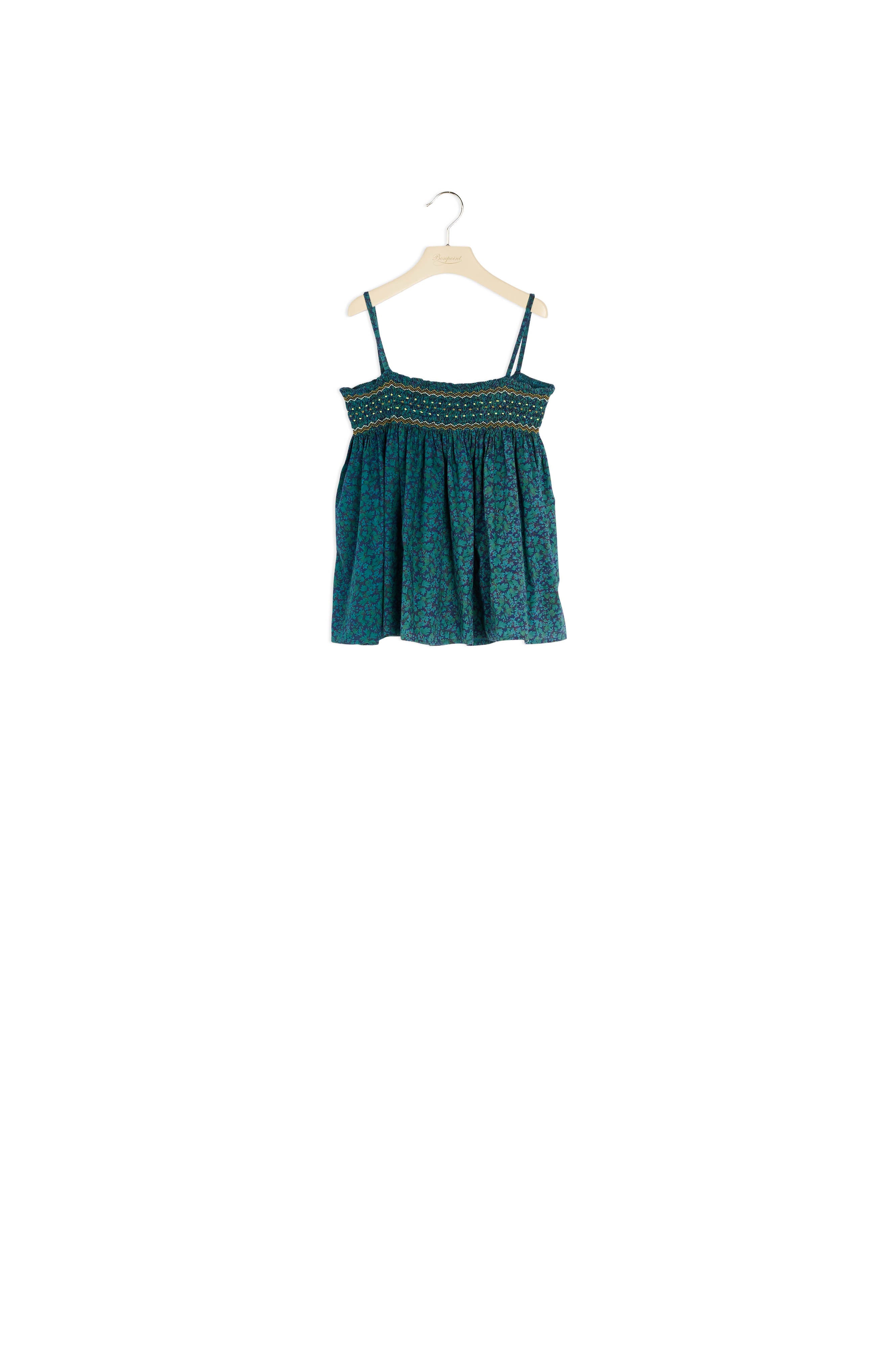 Blouse en coton Liberty surteint - Bonpoint vintage