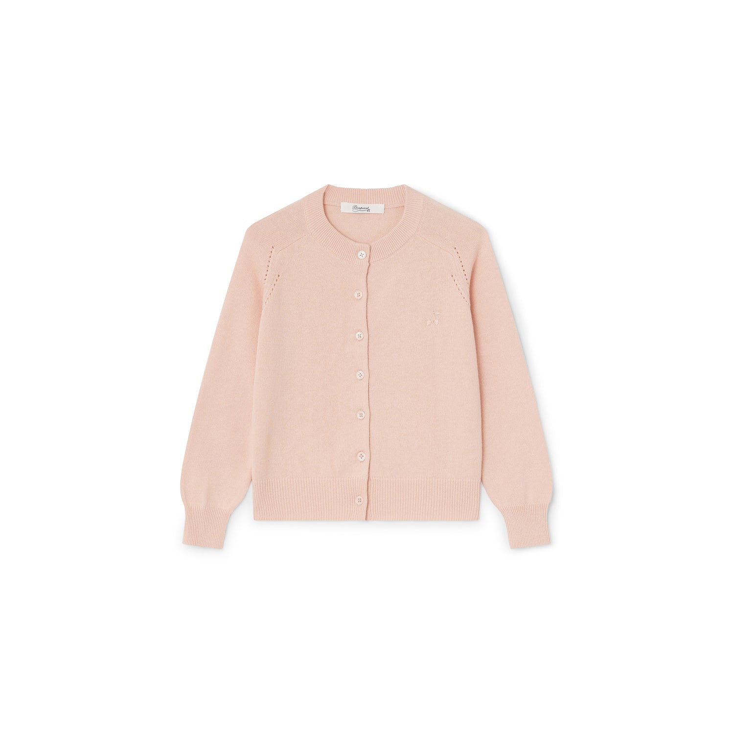 Cardigan avec broderie fille - Bonpoint vintage