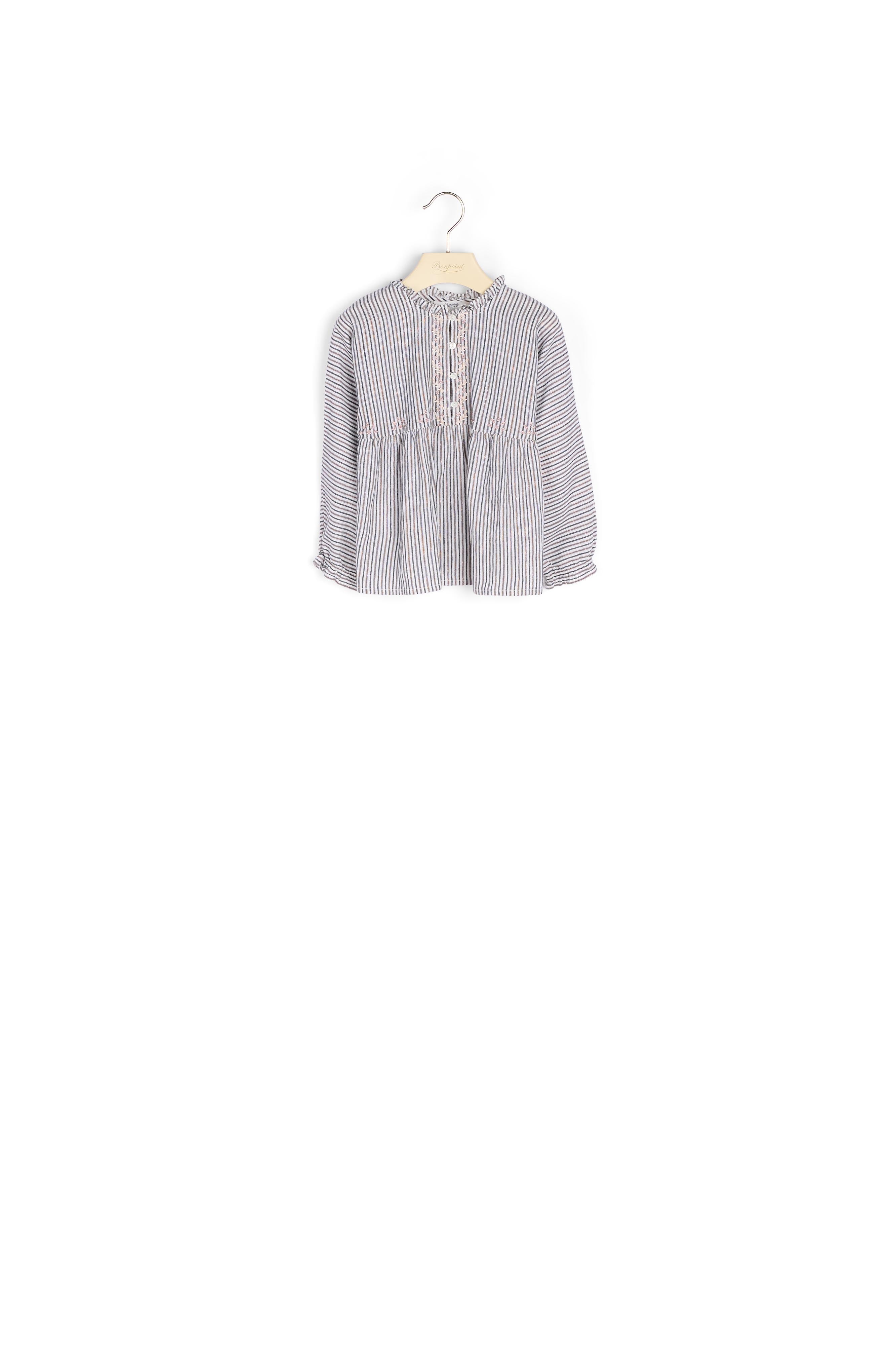 Blouse brodée main - Bonpoint vintage