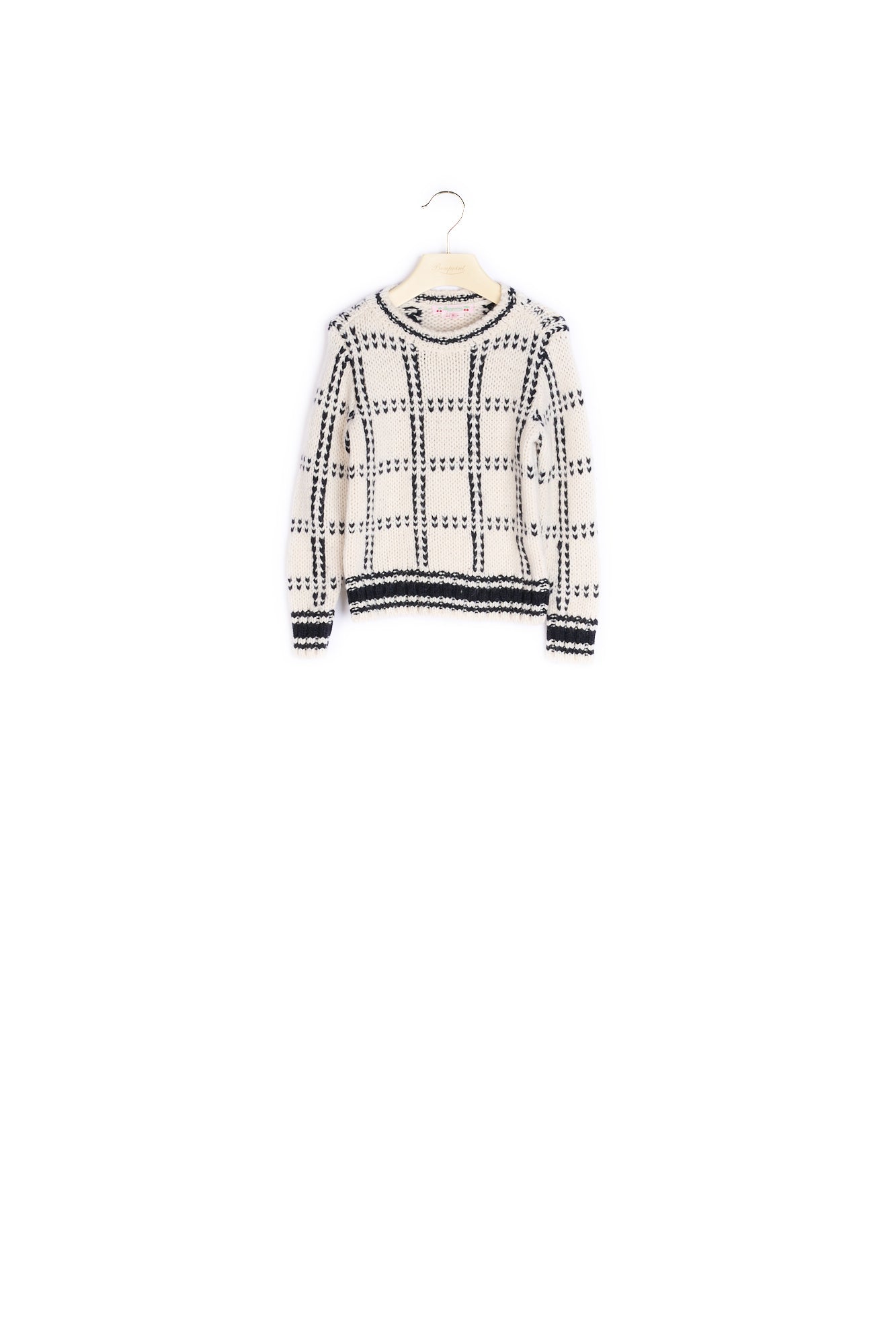 Pull Jacquard Carreaux - Bonpoint vintage