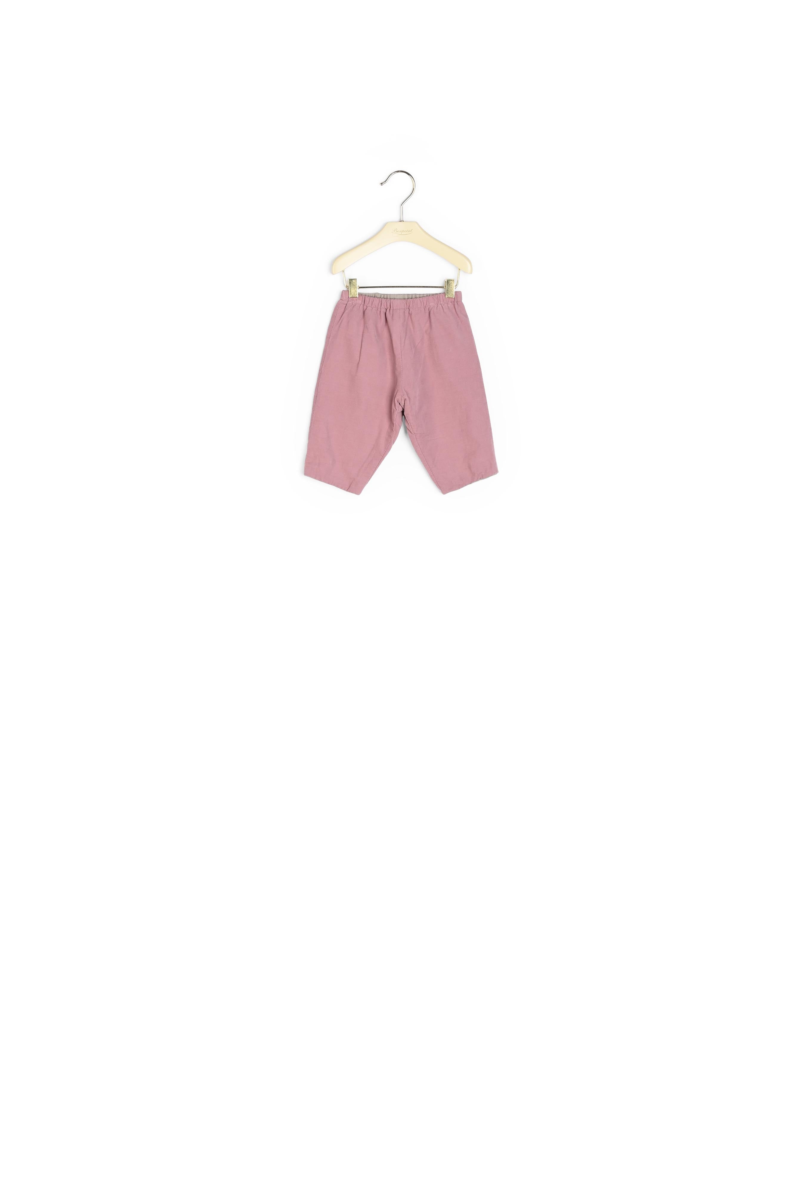 Pantalon bébé élastiqué en velours milleraies - Bonpoint vintage