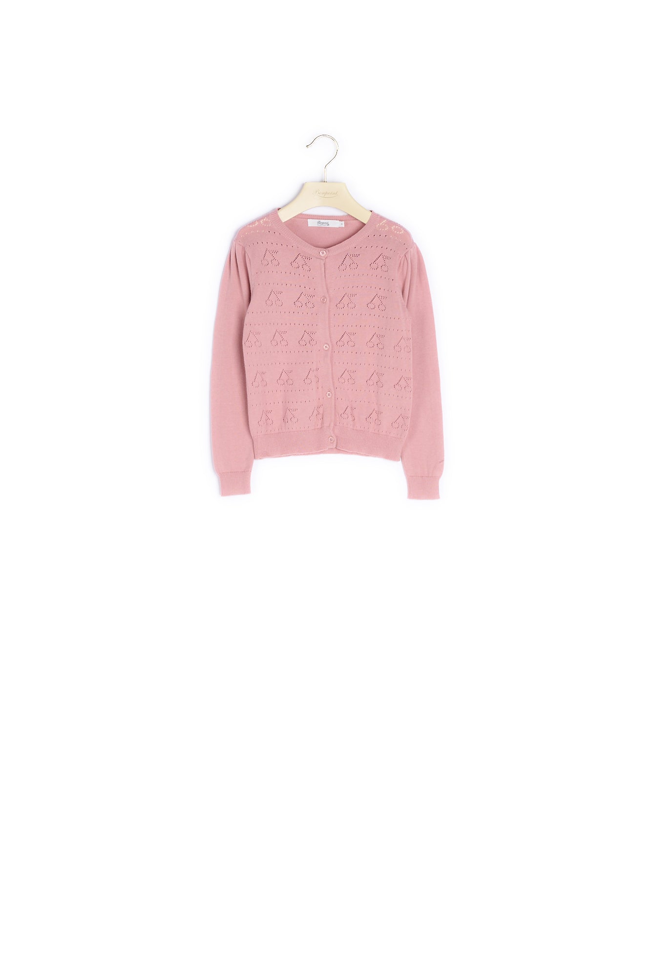 Cardigan en coton ajouré - Bonpoint vintage