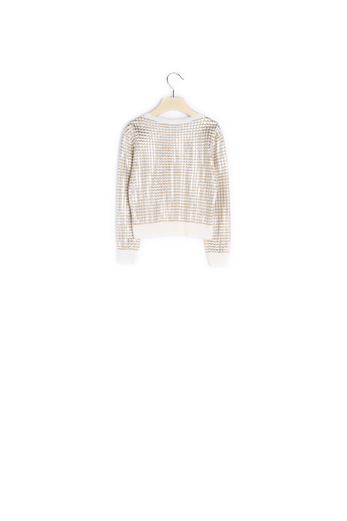 Cardigan vichy lurex - Bonpoint vintage
