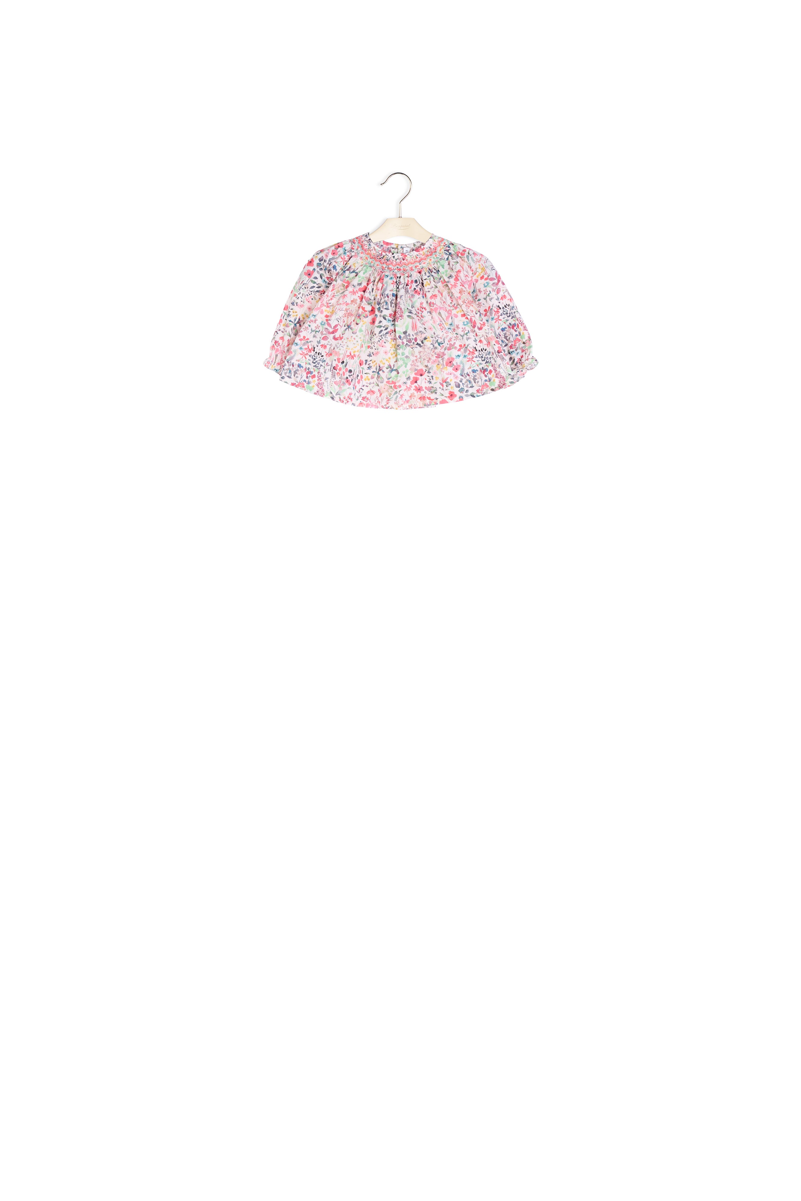 Blouse smockée tissu Liberty - Bonpoint vintage