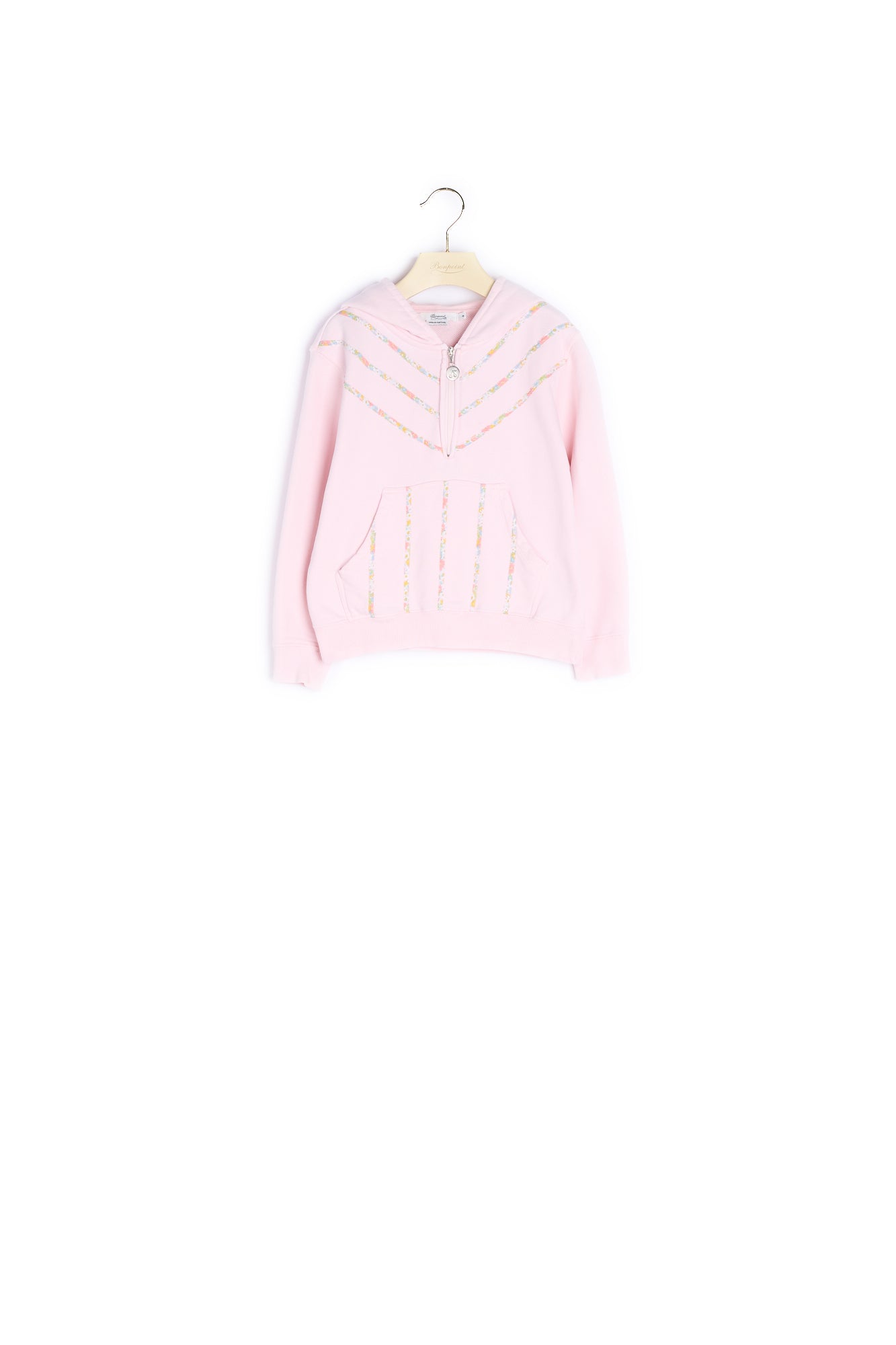 Sweatshirt avec bandes de tissu Liberty - Bonpoint vintage