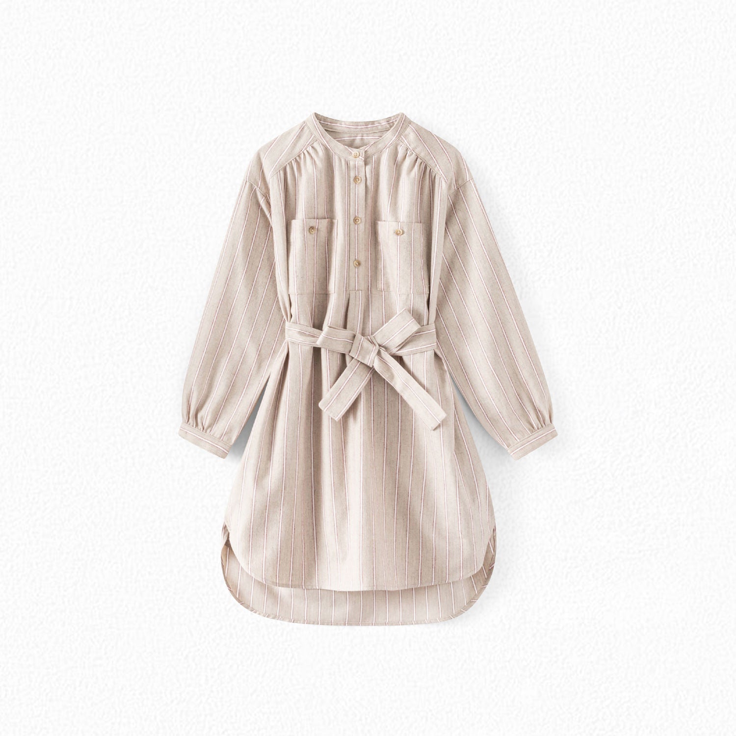 Robe chemise à rayures fines fille - Bonpoint vintage