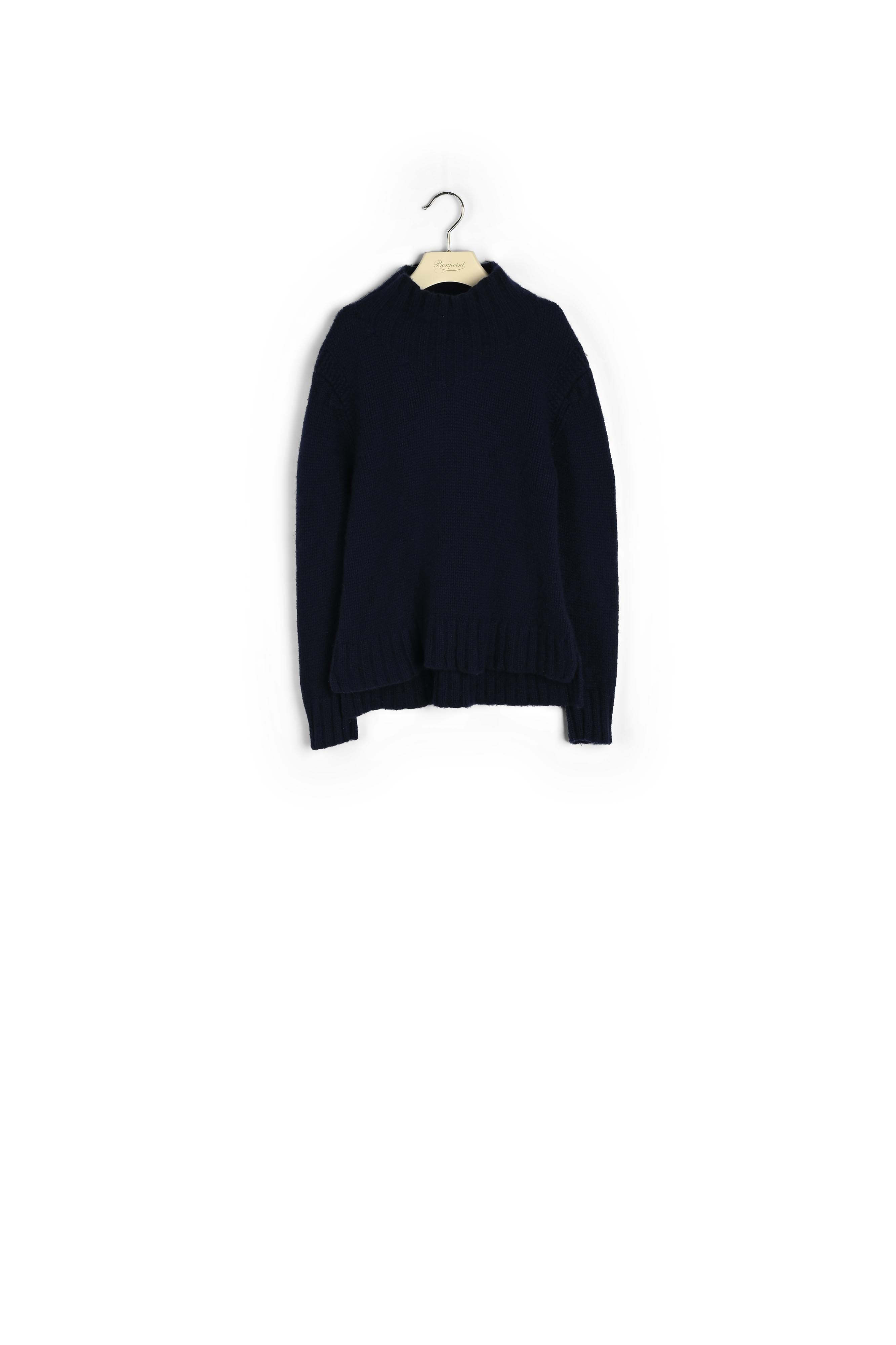 Pull en cachemire à col montant - Bonpoint vintage