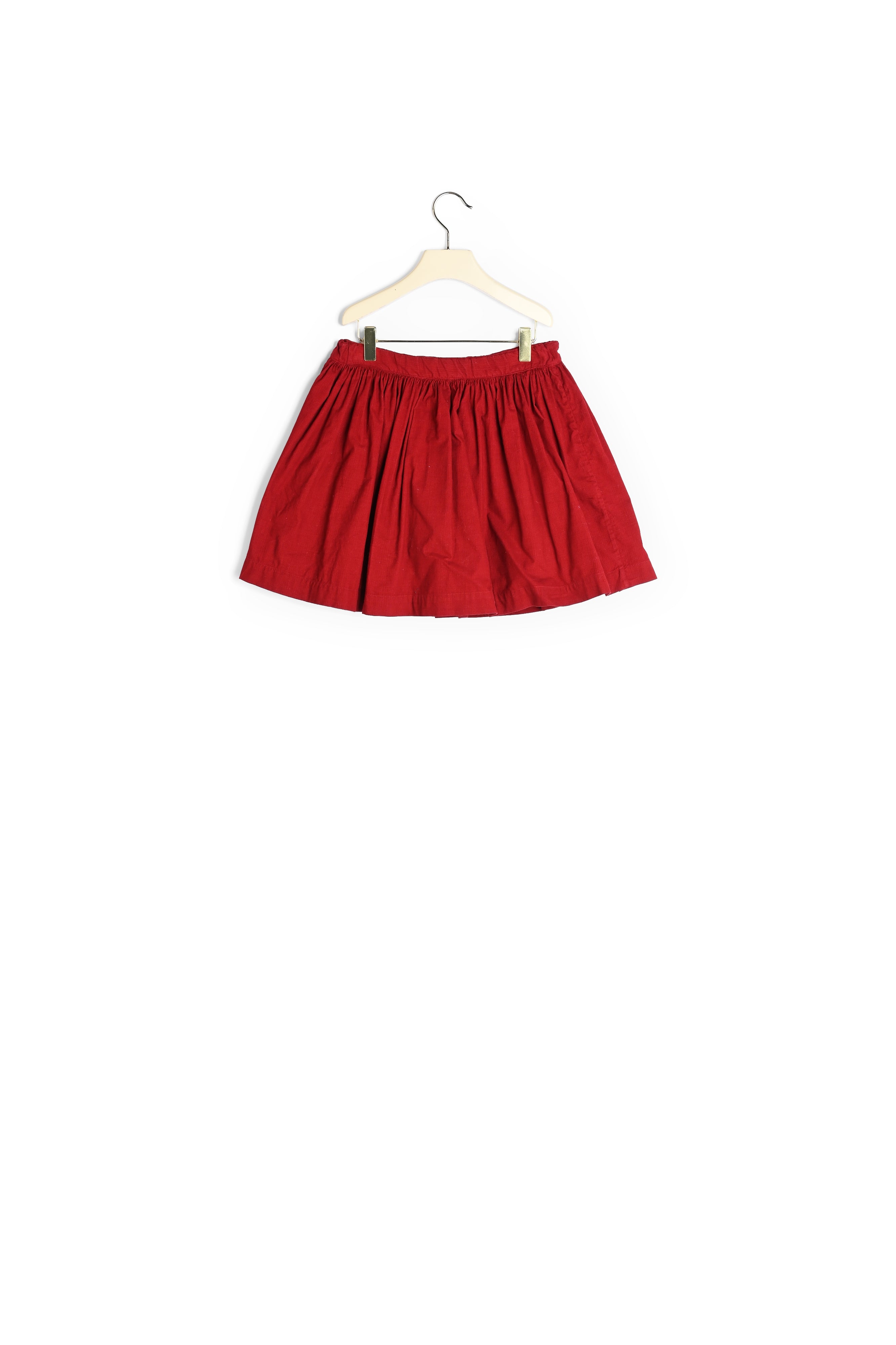 Jupe courte ample en velours milleplumes - Bonpoint vintage