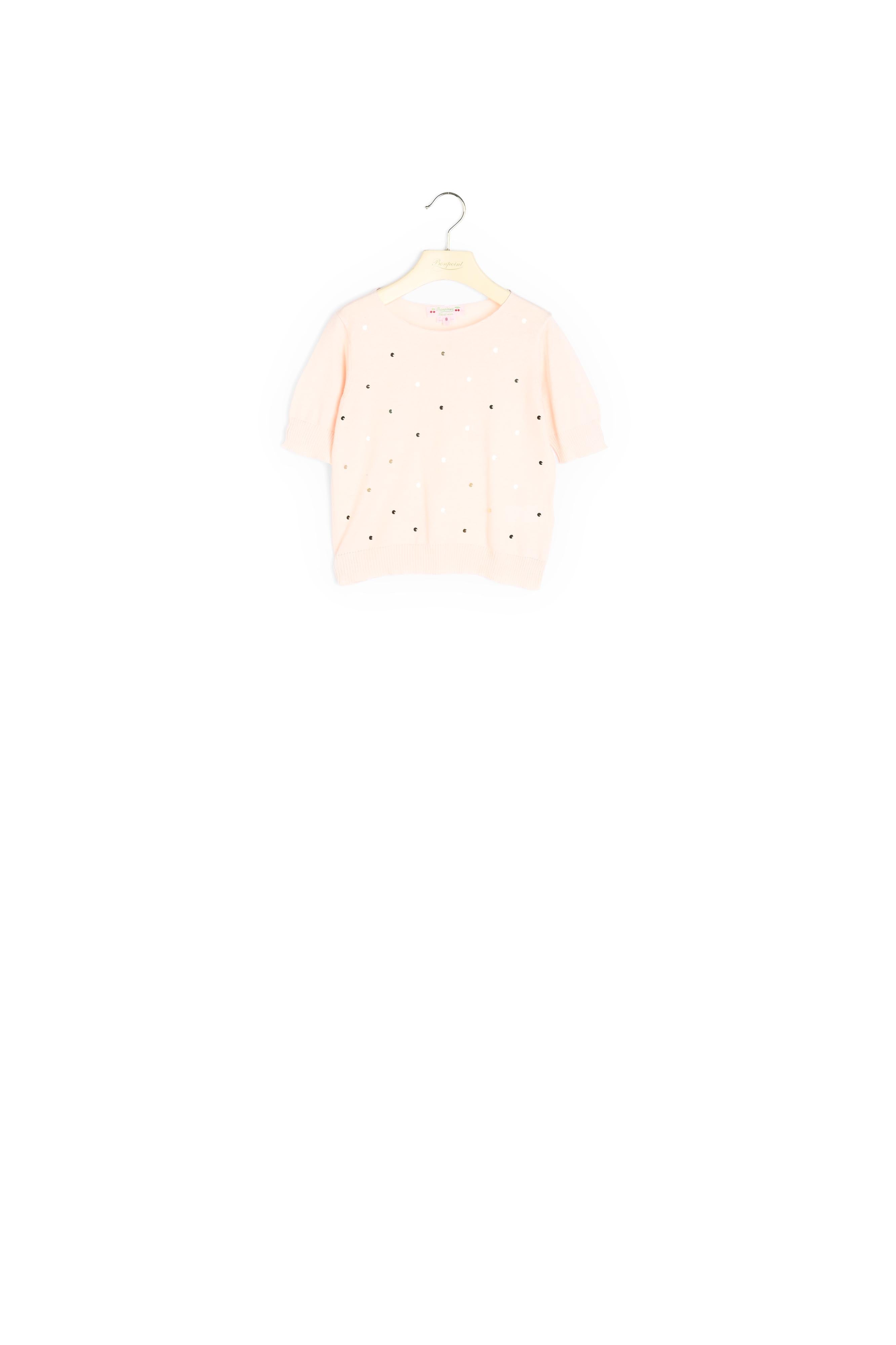 Pull manches courtes sequins - Bonpoint vintage