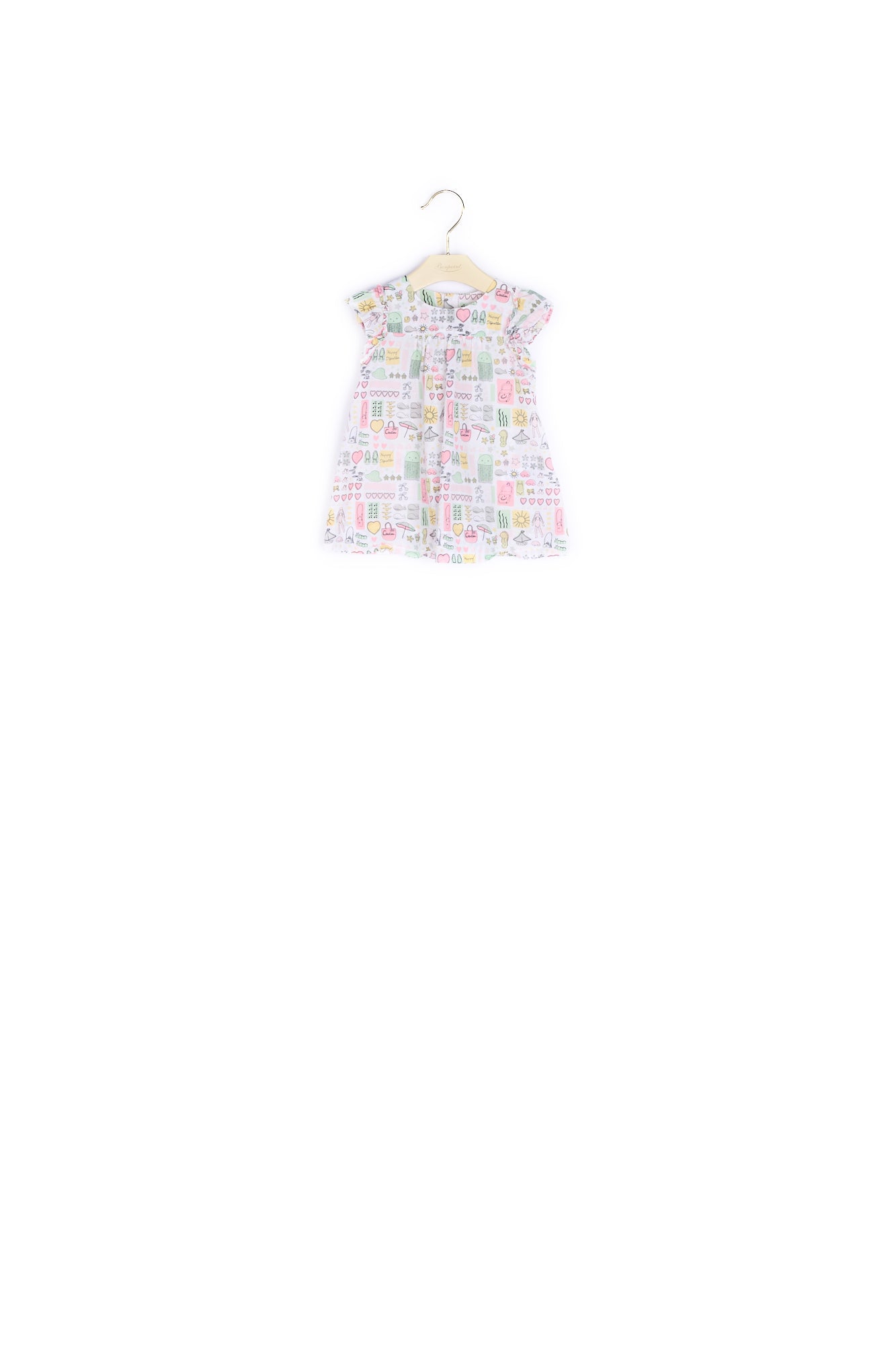 Robe en popeline imprimée - Bonpoint vintage