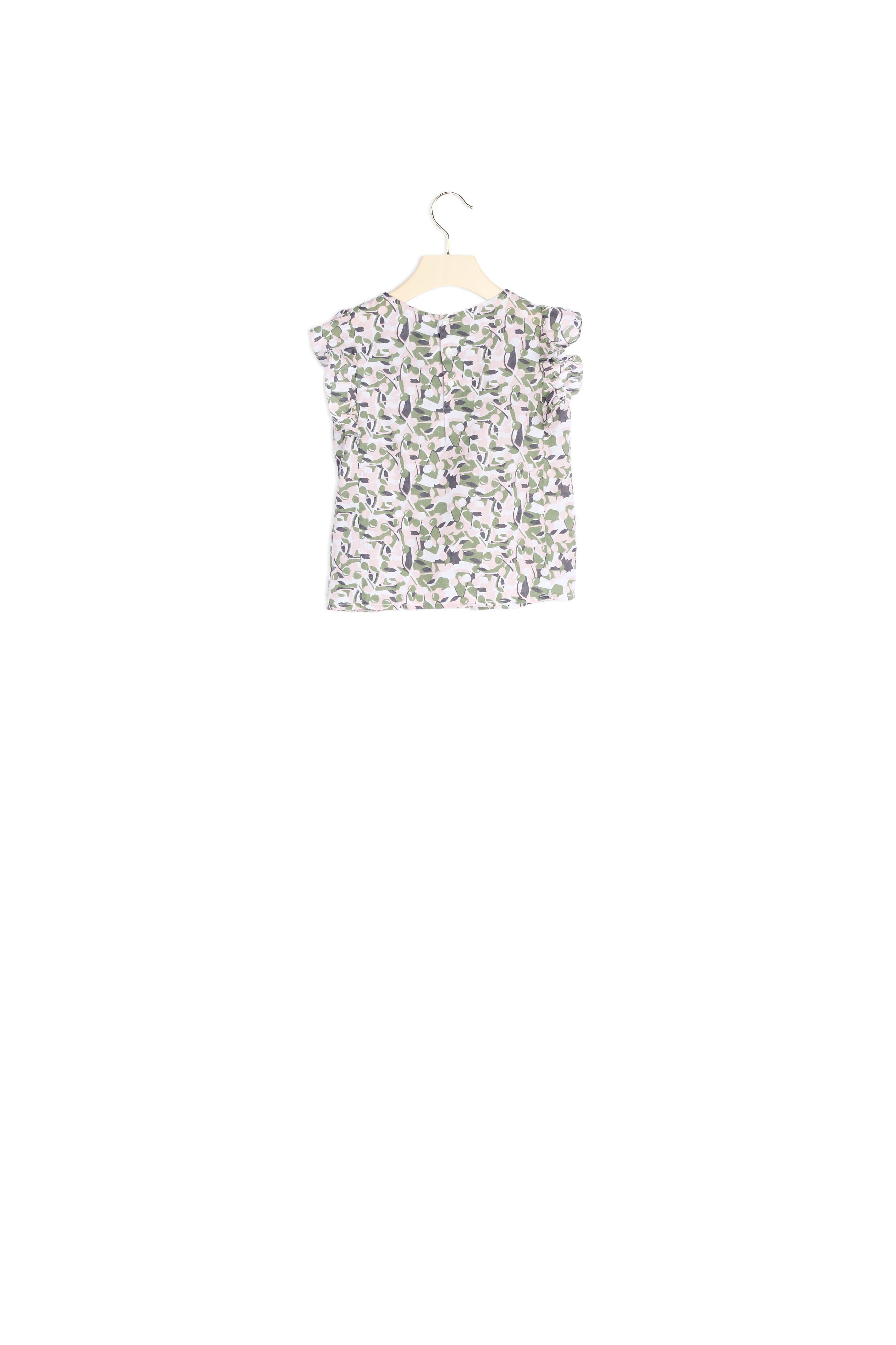 Blouse à fronces et volants - Bonpoint vintage