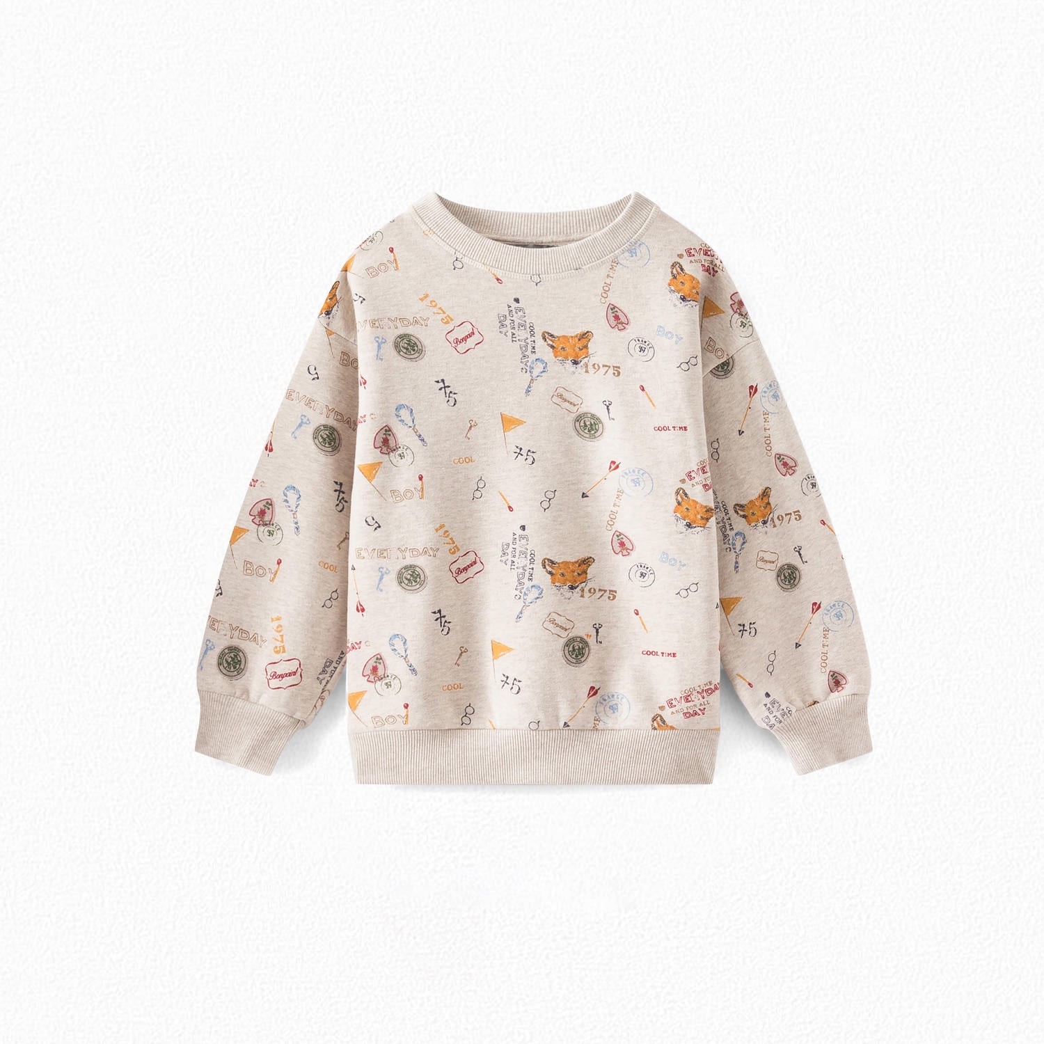 Sweat imprimé en coton bio - Bonpoint vintage