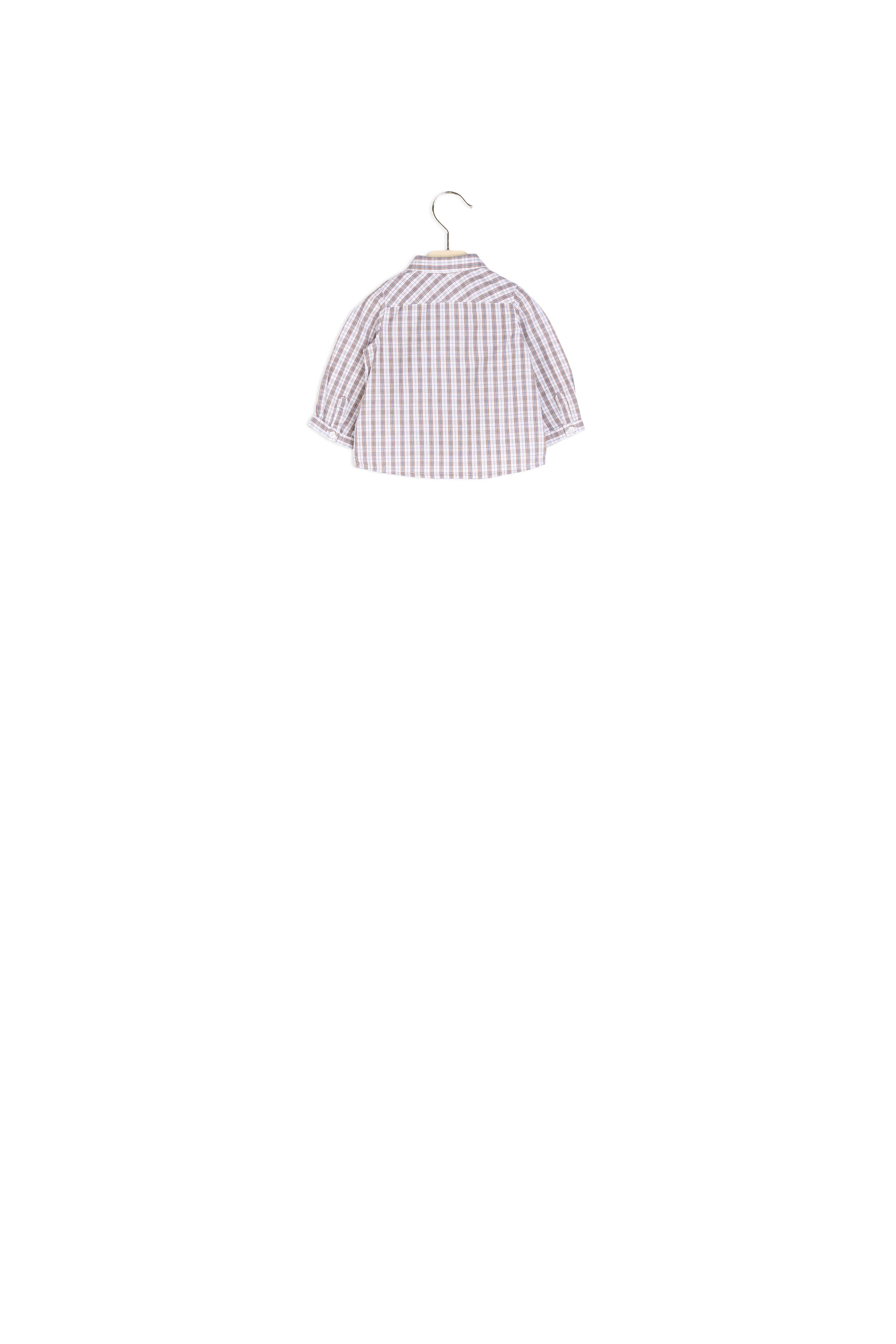 Chemise en twill à carreaux - Bonpoint vintage