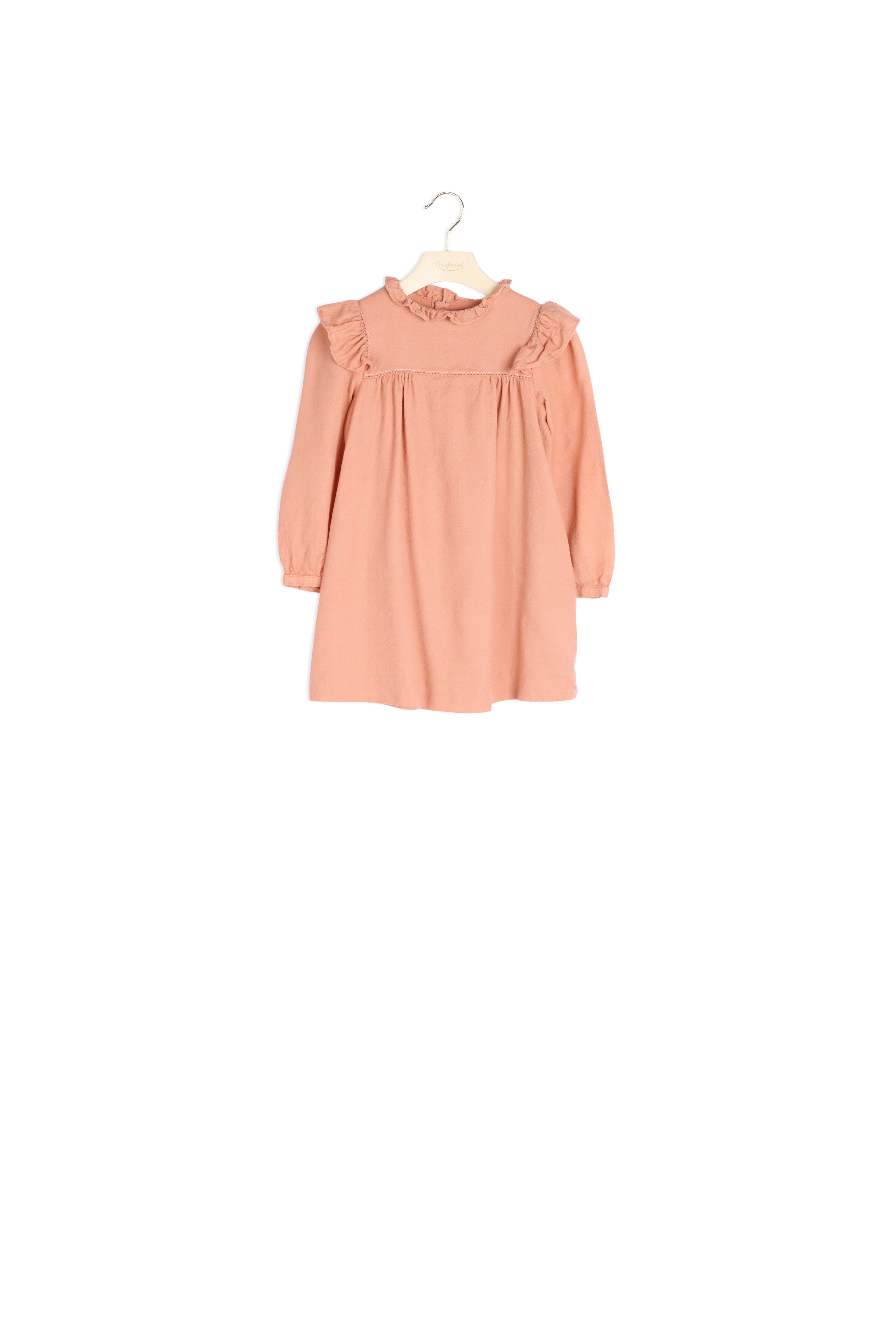 Robe volantée et brodée - Bonpoint vintage