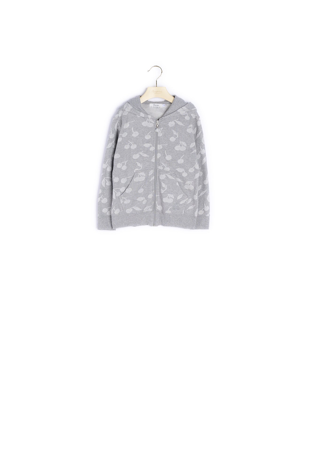 Sweatshirt à jacquard cerise - Bonpoint vintage