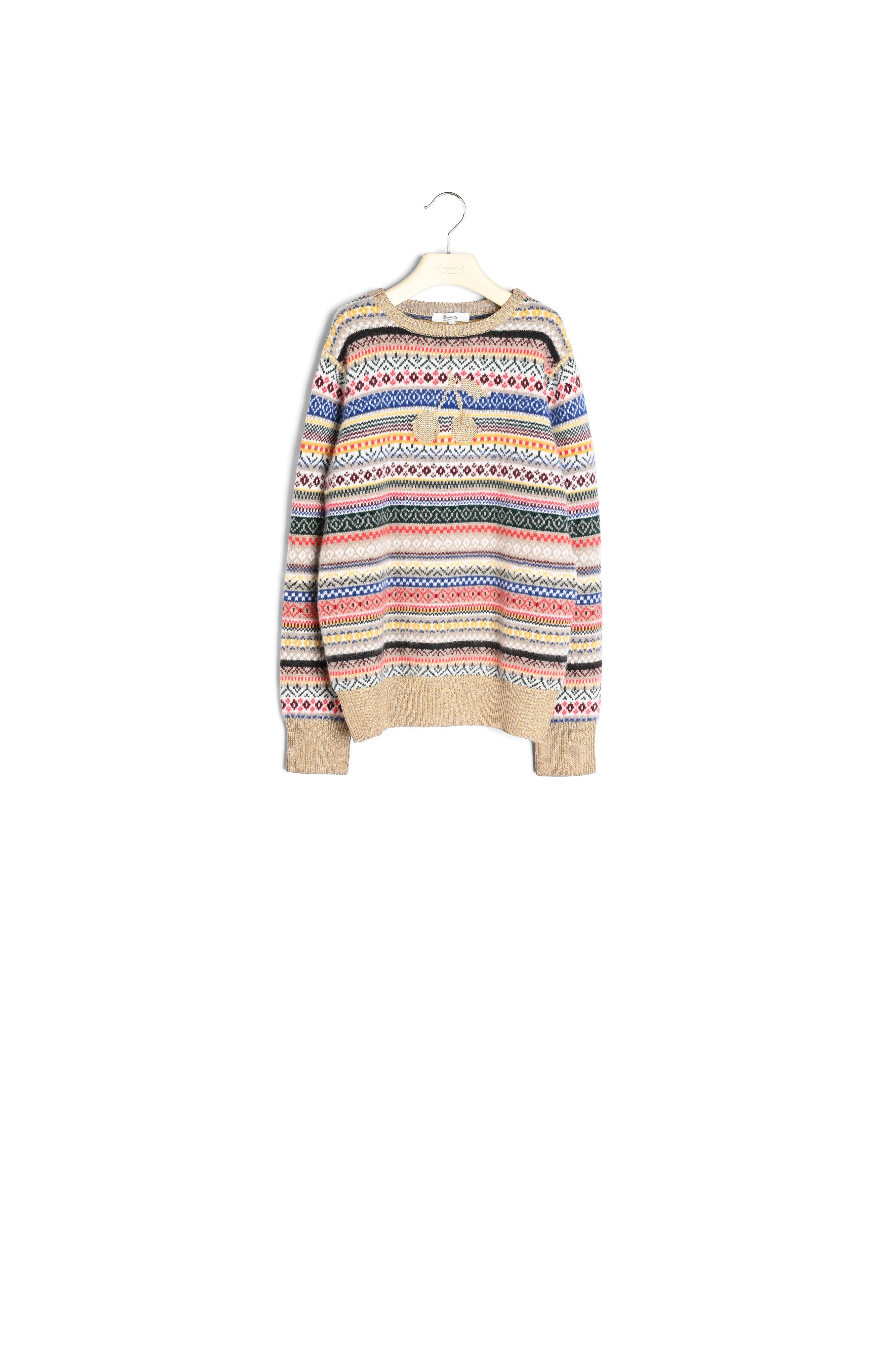 Pull fille en jacquard - Bonpoint vintage